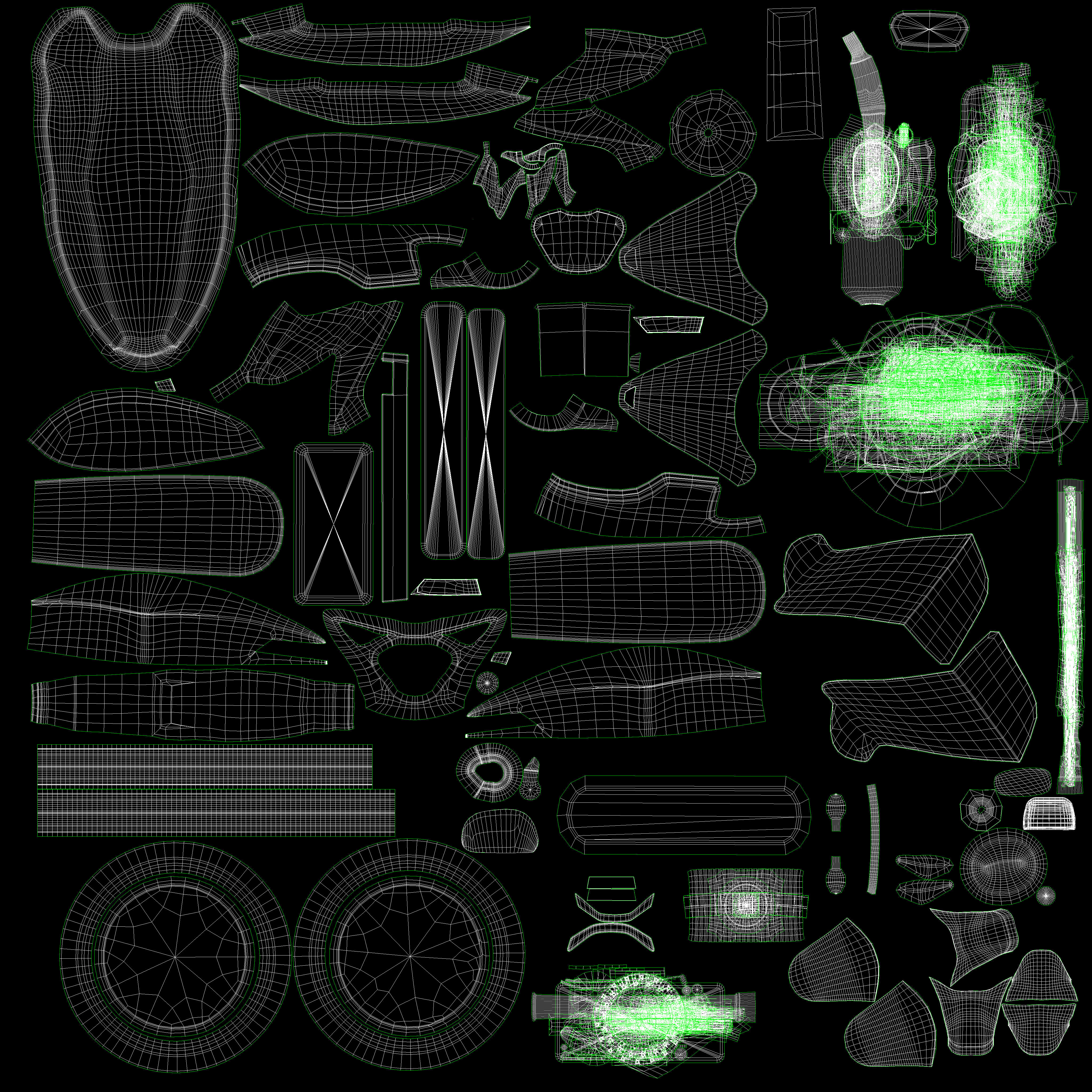 Bajaj Pulsar 125 Neon Disc Bike Low-poly 3D model_20