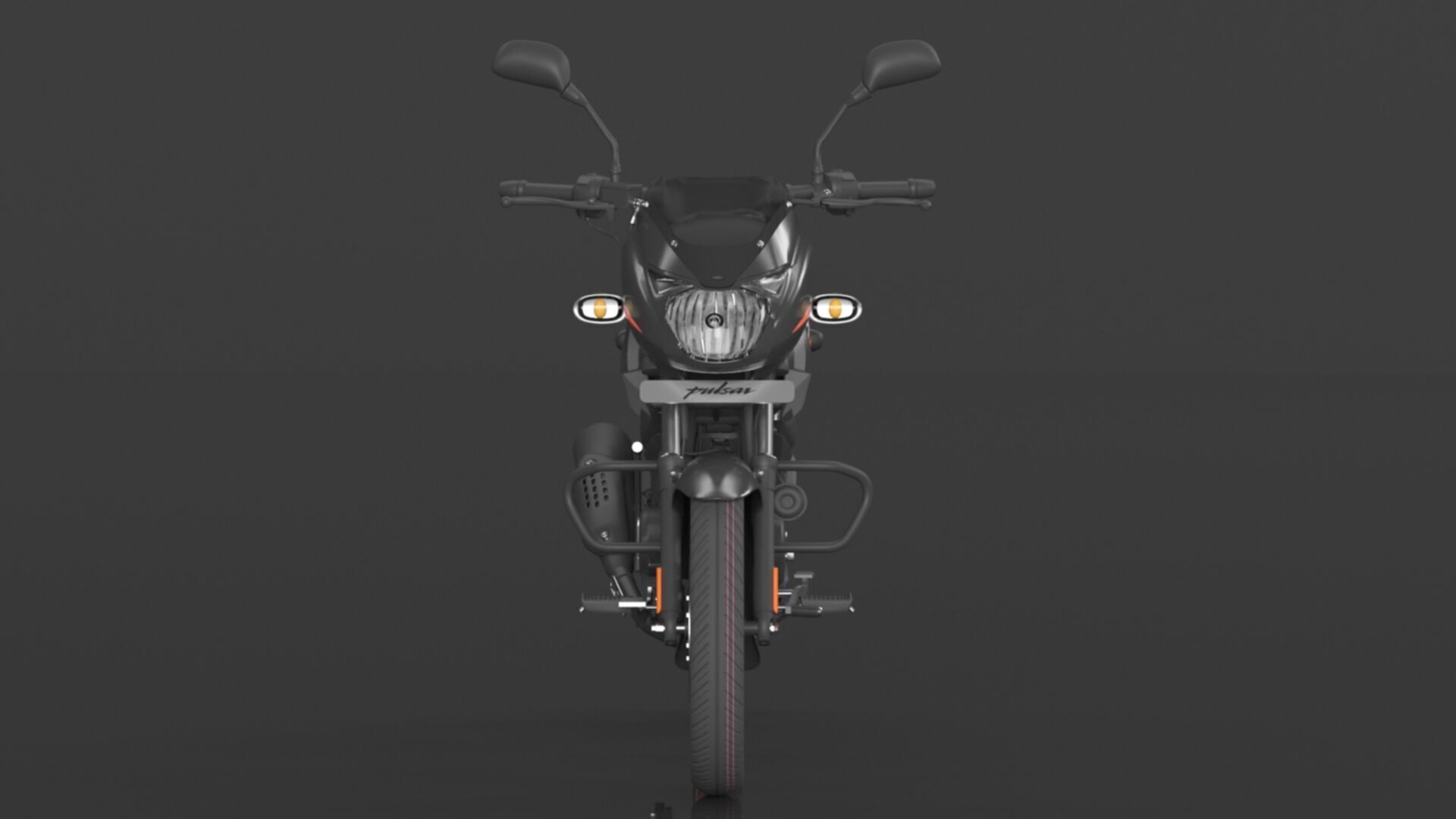 Bajaj Pulsar 125 Neon Disc Bike Low-poly 3D model_1