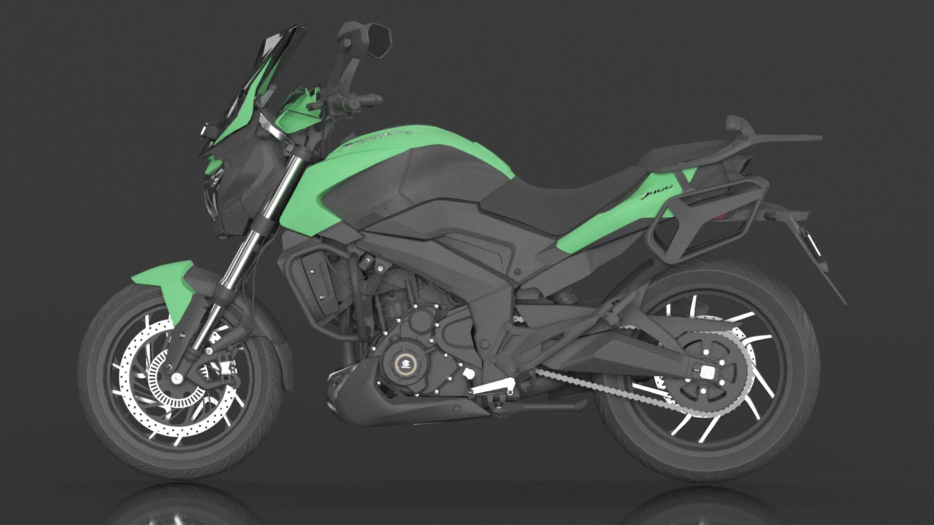 Bajaj Dominar D 400 UG 2 Motorbike Low-poly 3D model_11