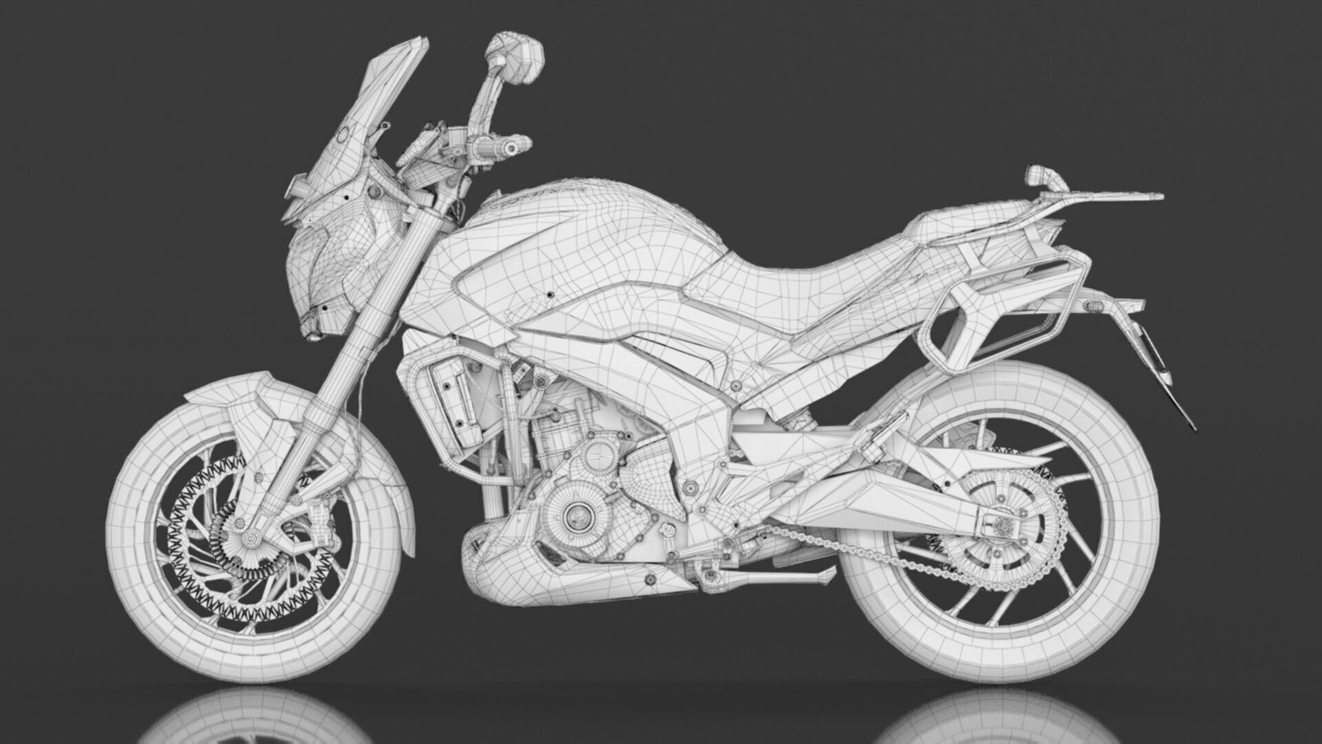Bajaj Dominar D 400 UG 2 Motorbike Low-poly 3D model_19