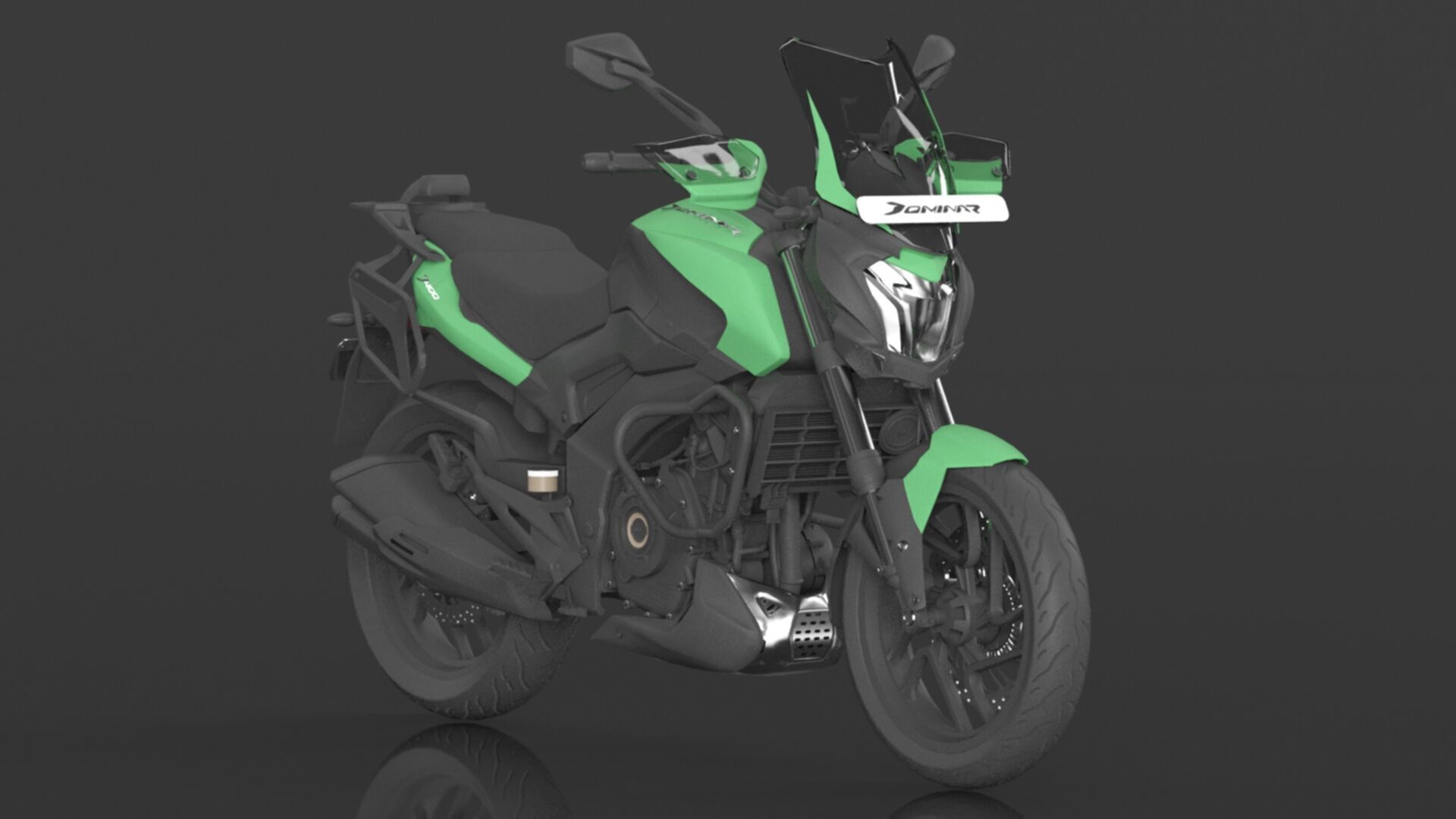 Bajaj Dominar D 400 UG 2 Motorbike Low-poly 3D model_4