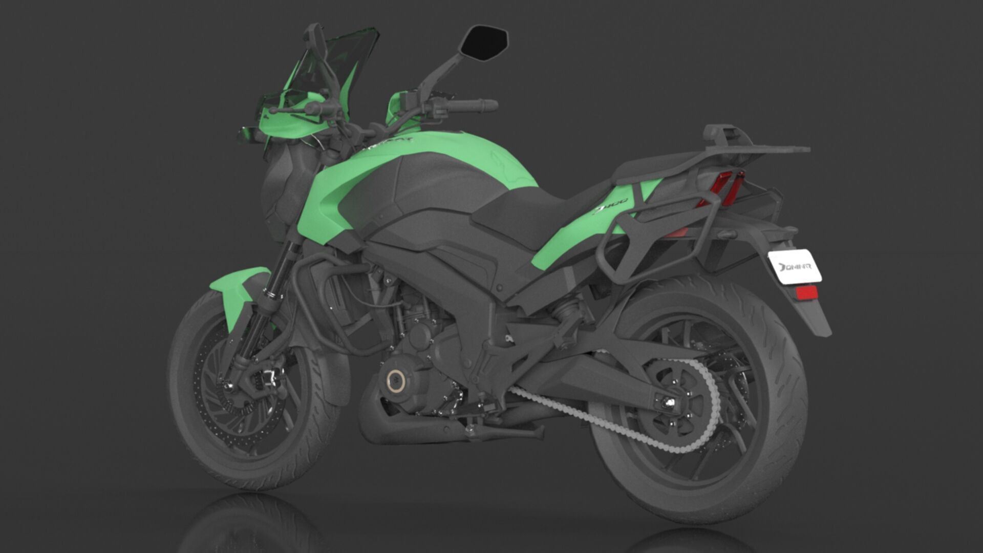 Bajaj Dominar D 400 UG 2 Motorbike Low-poly 3D model_10
