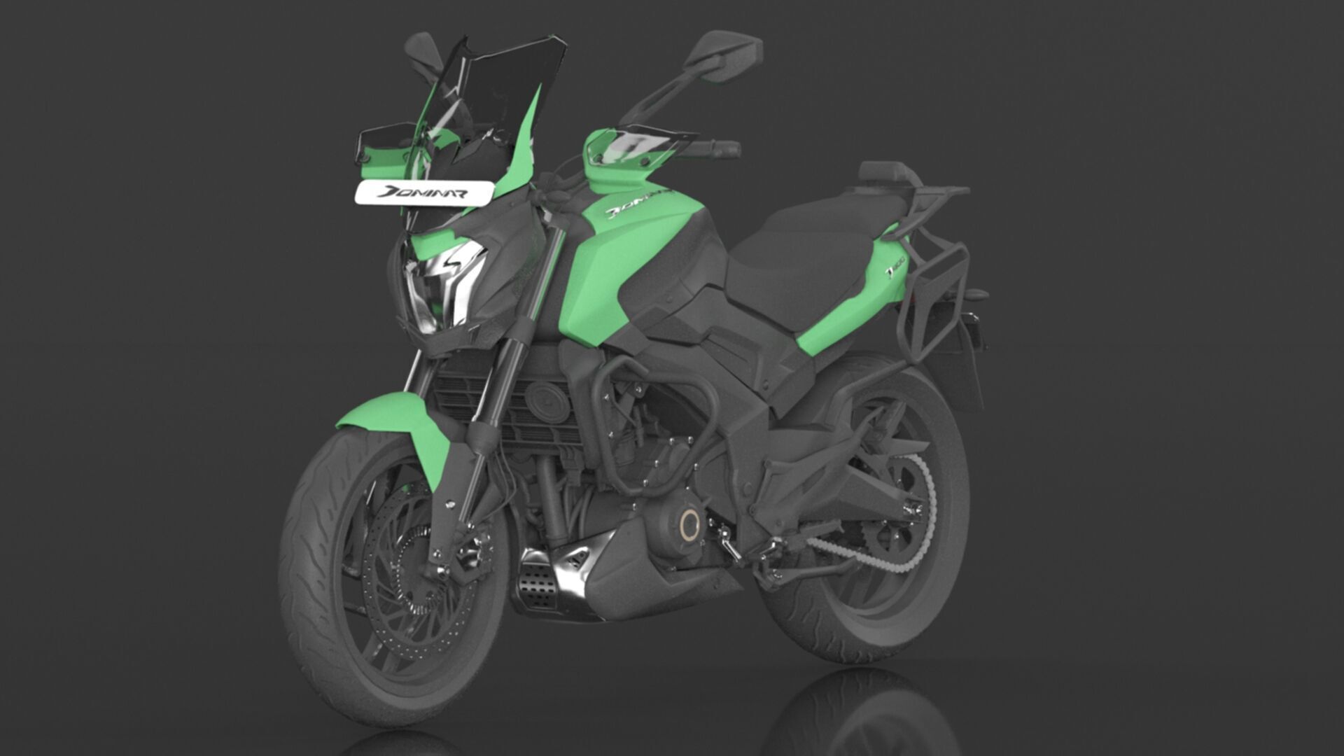 Bajaj Dominar D 400 UG 2 Motorbike Low-poly 3D model_13