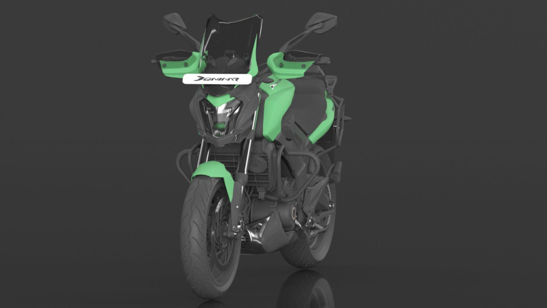 Bajaj Dominar D 400 UG 2 Motorbike Low-poly 3D model_14