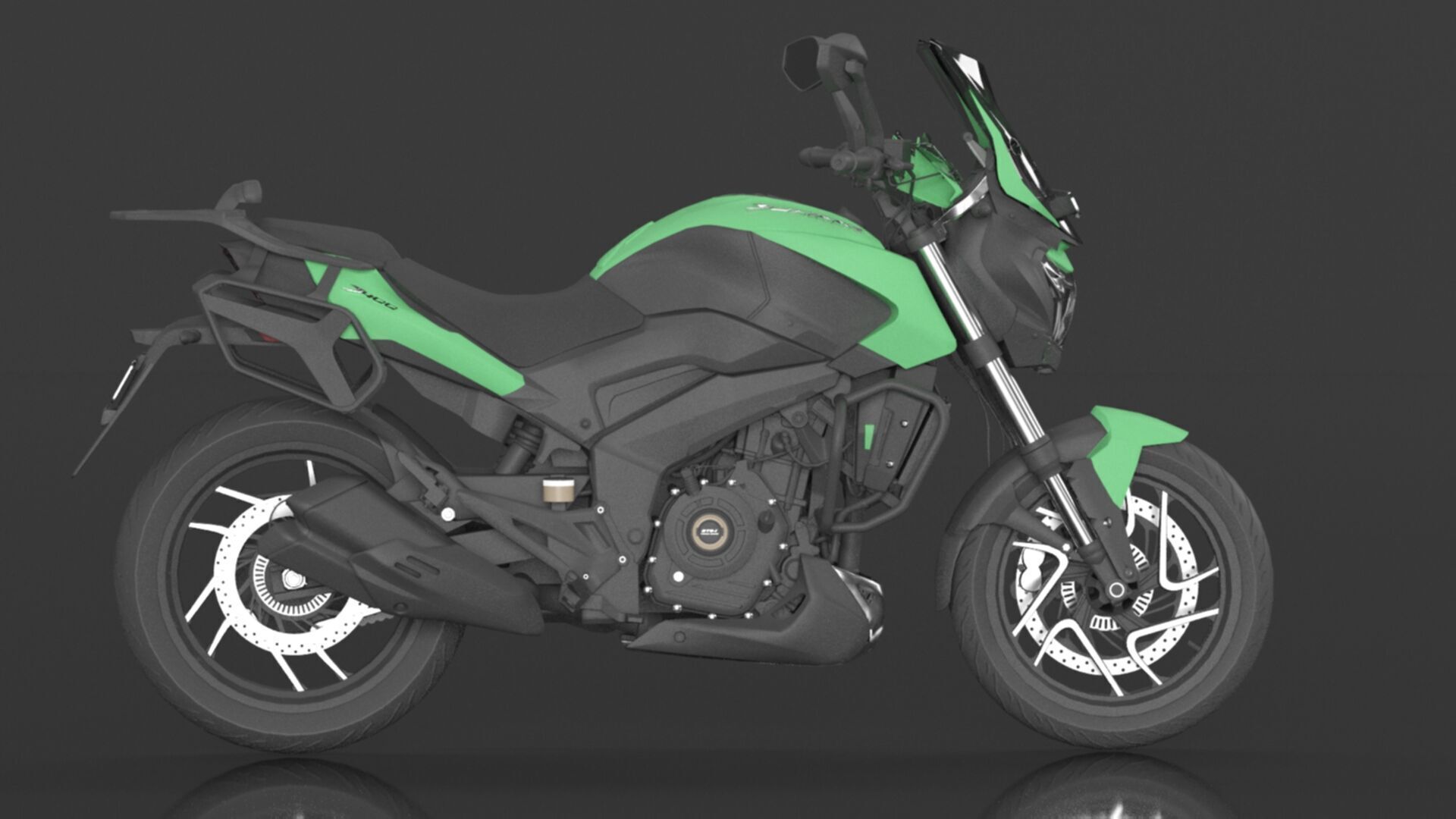 Bajaj Dominar D 400 UG 2 Motorbike Low-poly 3D model_6