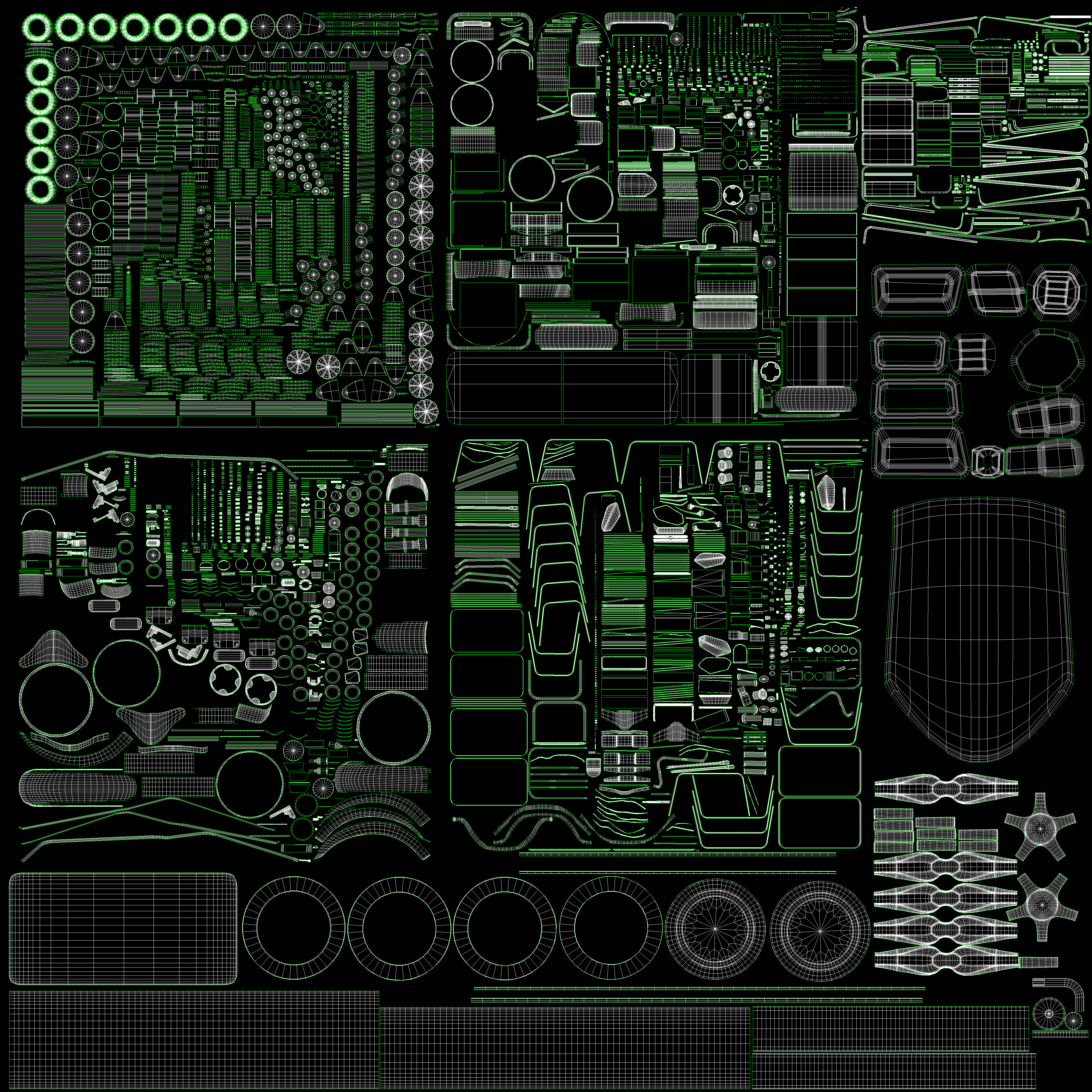 EOX E-Horse Low Speed 3 Wheeler Electric Loader Scooter Low-poly 3D model_20