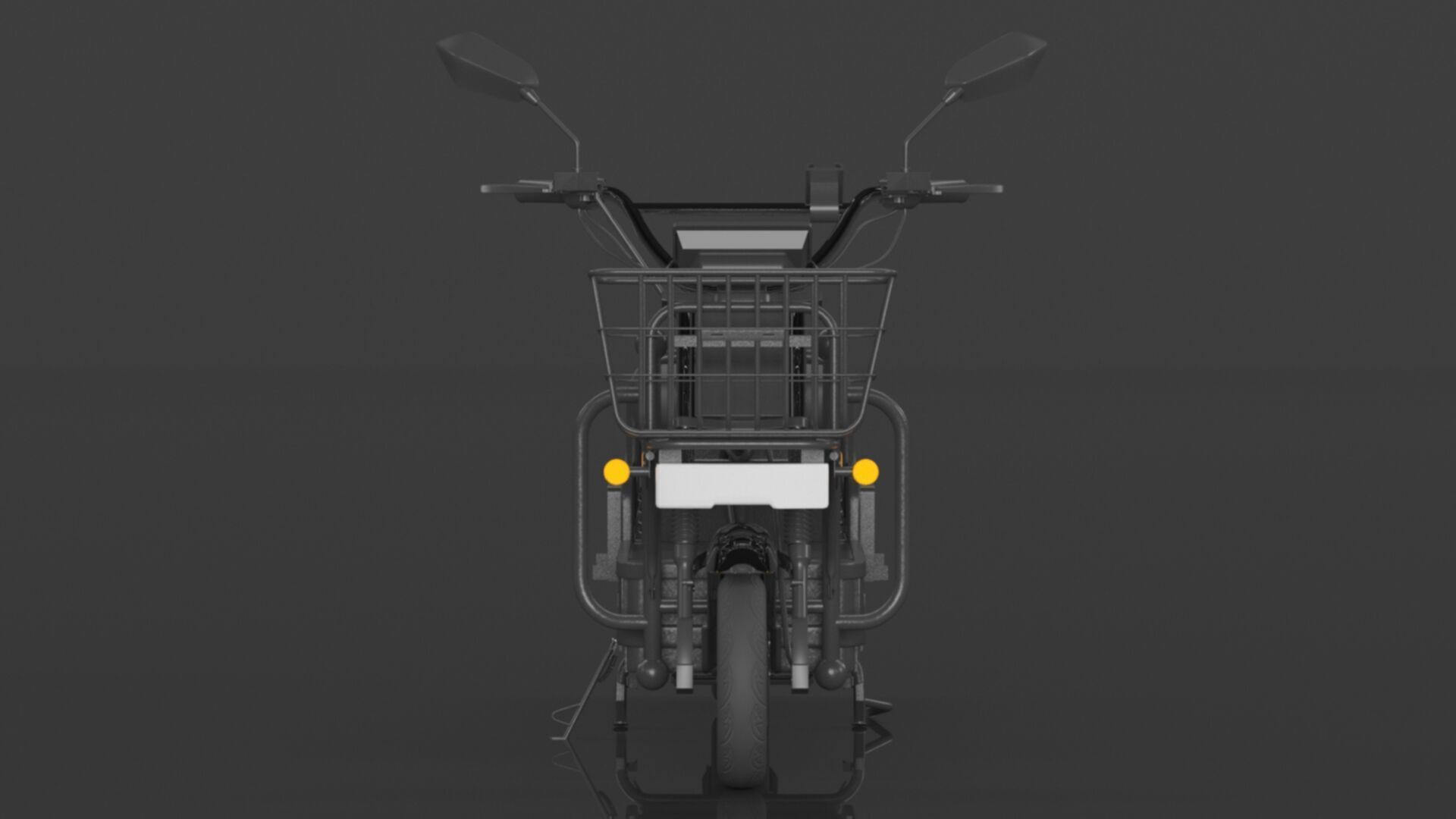 EOX E-Horse Low Speed 3 Wheeler Electric Loader Scooter Low-poly 3D model_1