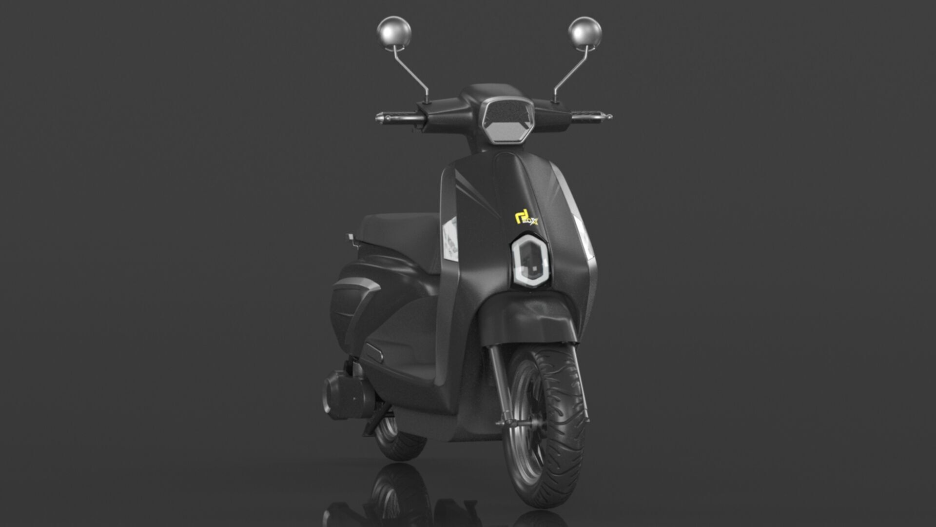  Vespa Electric Scooter Electric Motorcycle Ebike 1000W Low-poly 3D model_3