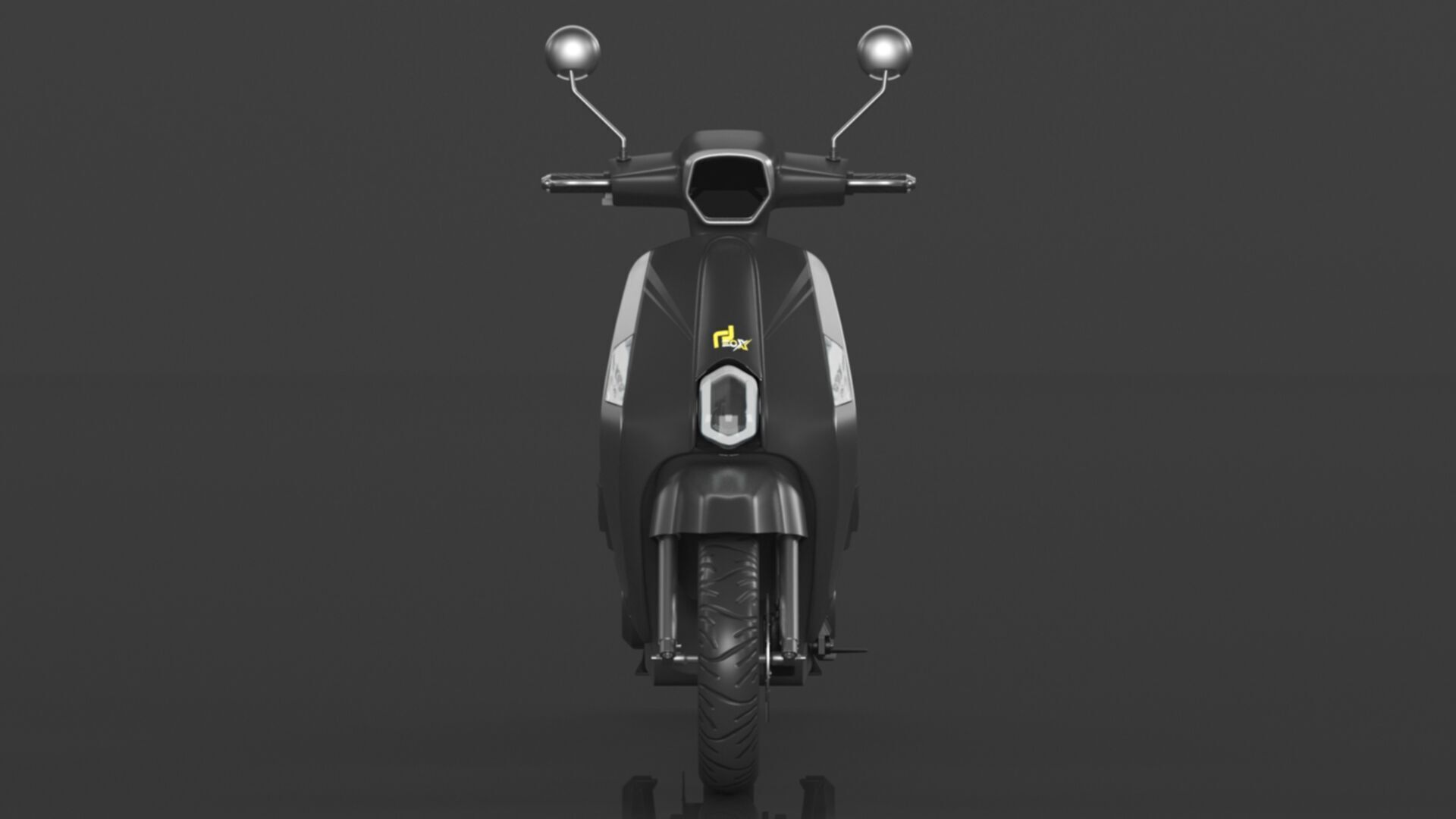  Vespa Electric Scooter Electric Motorcycle Ebike 1000W Low-poly 3D model_1
