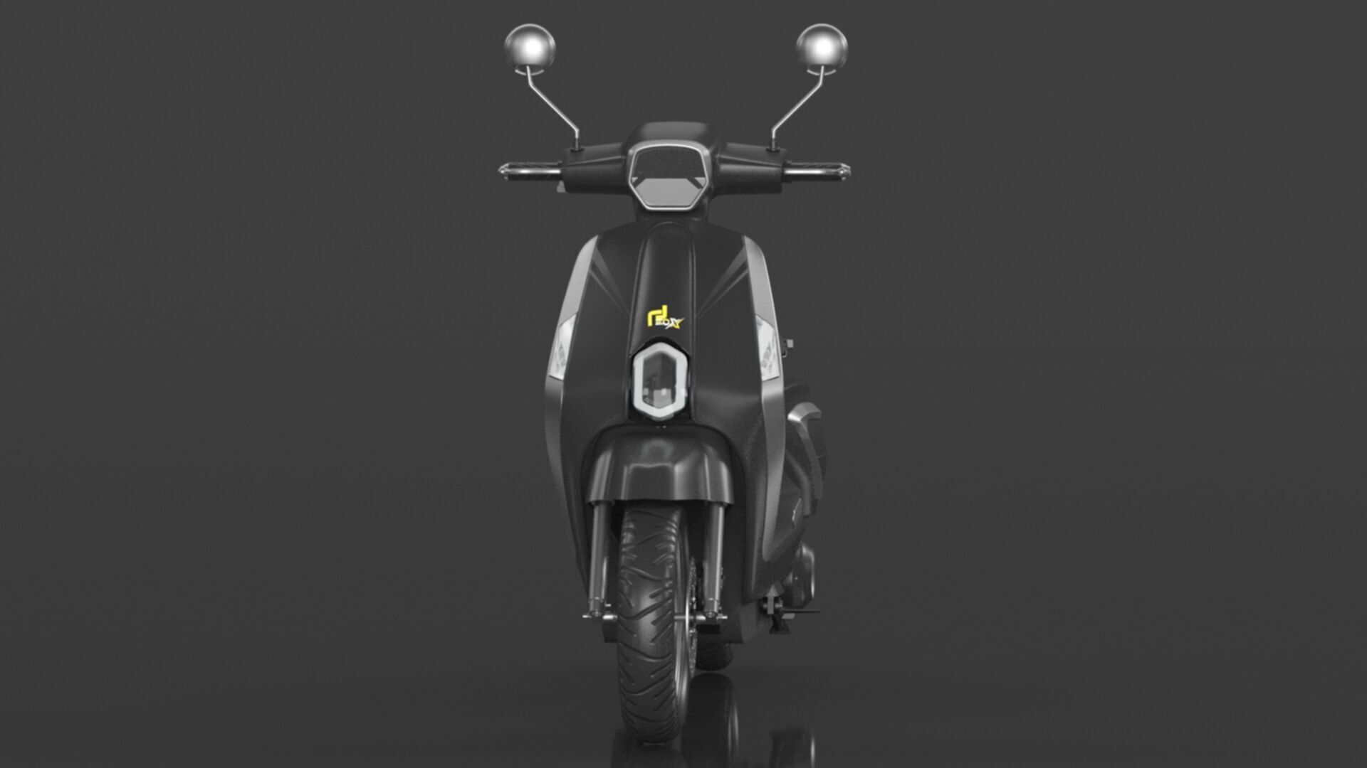  Vespa Electric Scooter Electric Motorcycle Ebike 1000W Low-poly 3D model_15