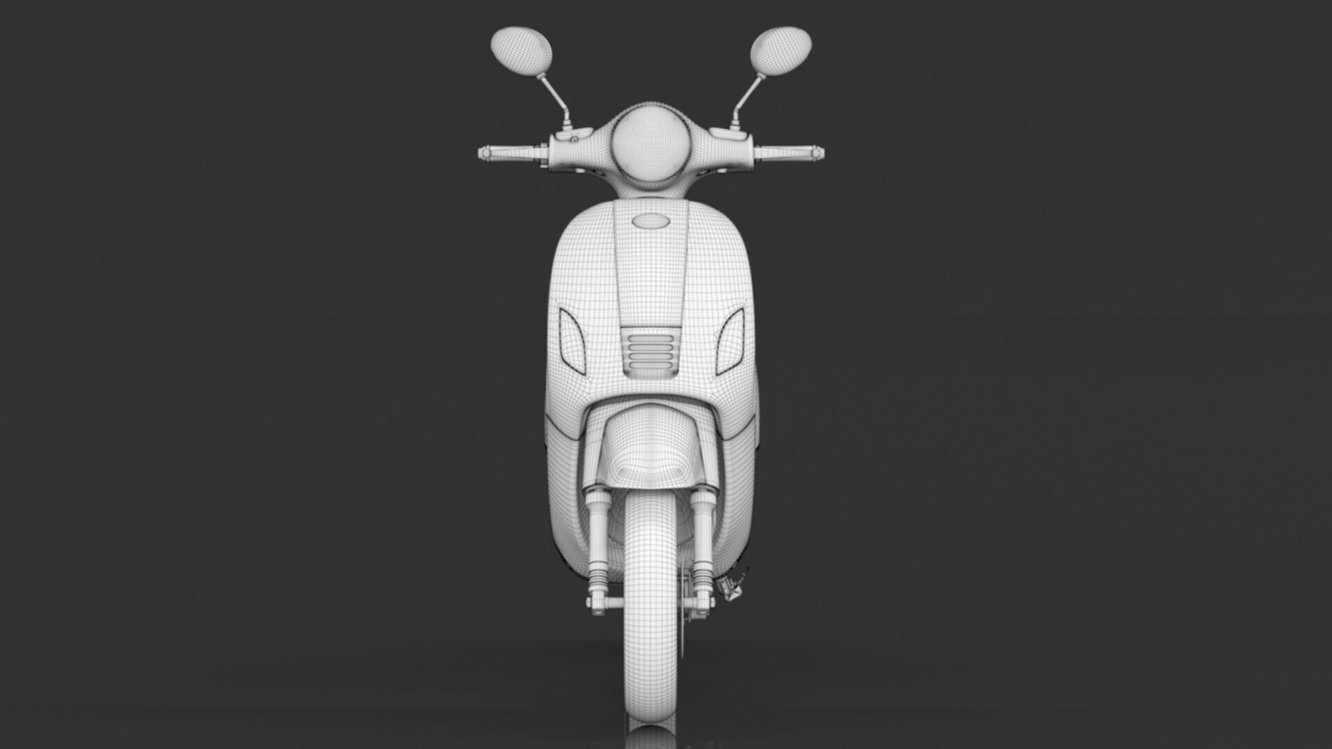 Kinetic Green Zing High Speed Electric Scooter With Charger Low-poly 3D model_18