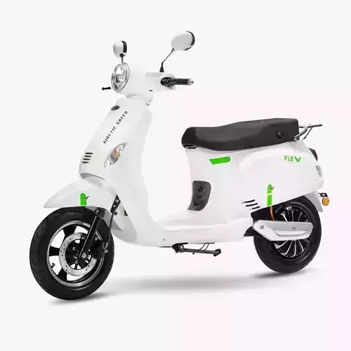 Kinetic Green Zing High Speed Electric Scooter With Charger Low-poly 3D model