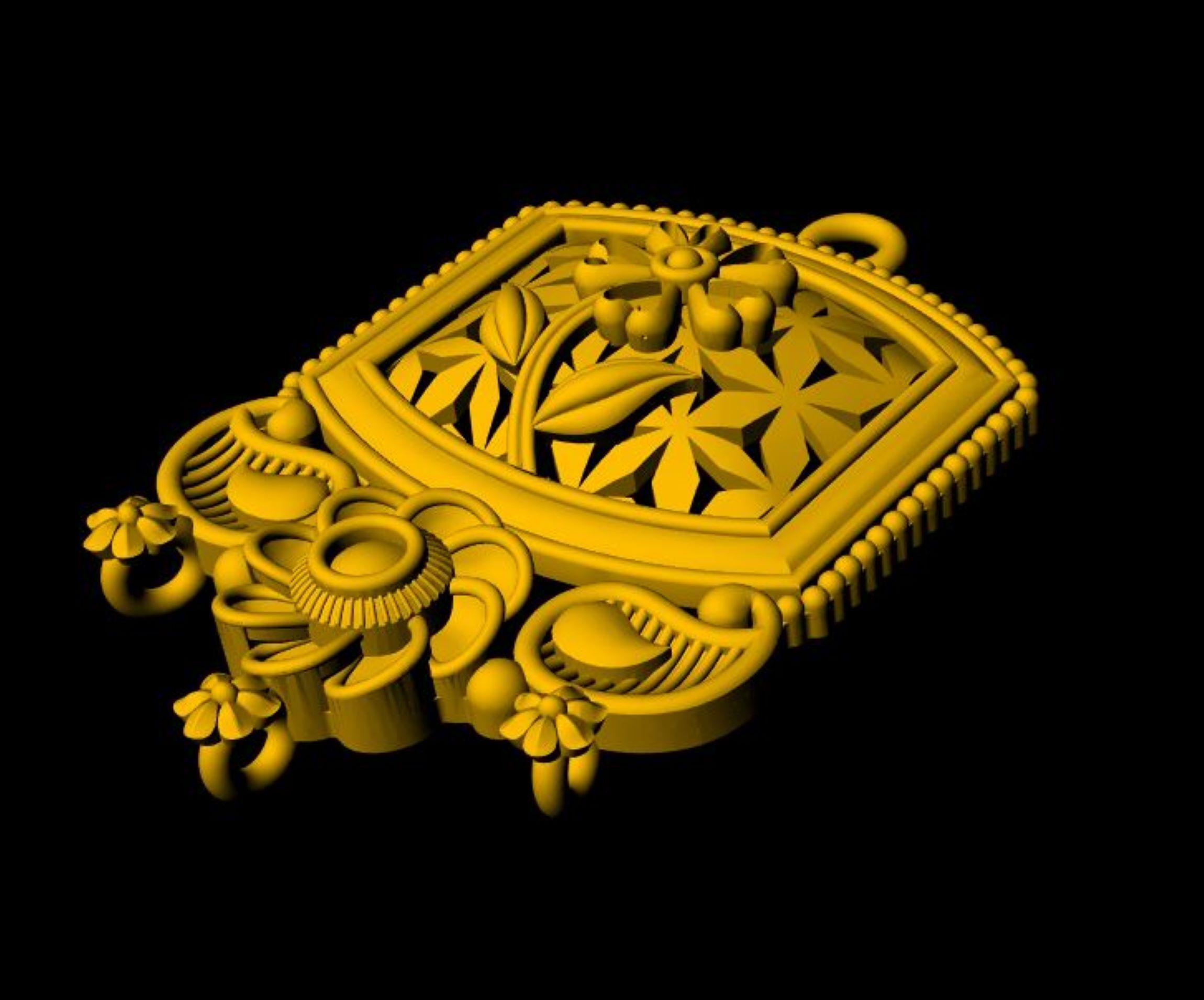 Designer Matt Pendant - 0100 3D print model_6