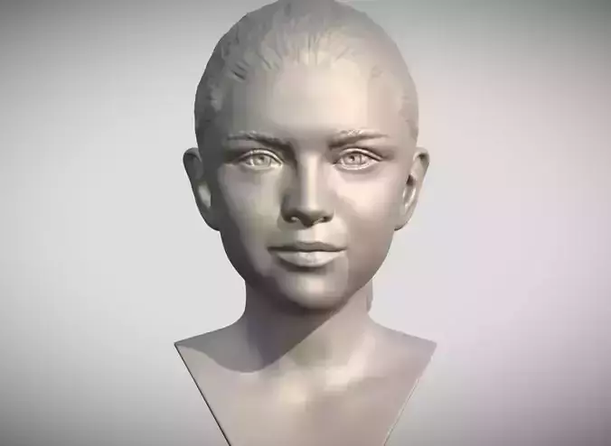 Selena Gomez bust 3D print model