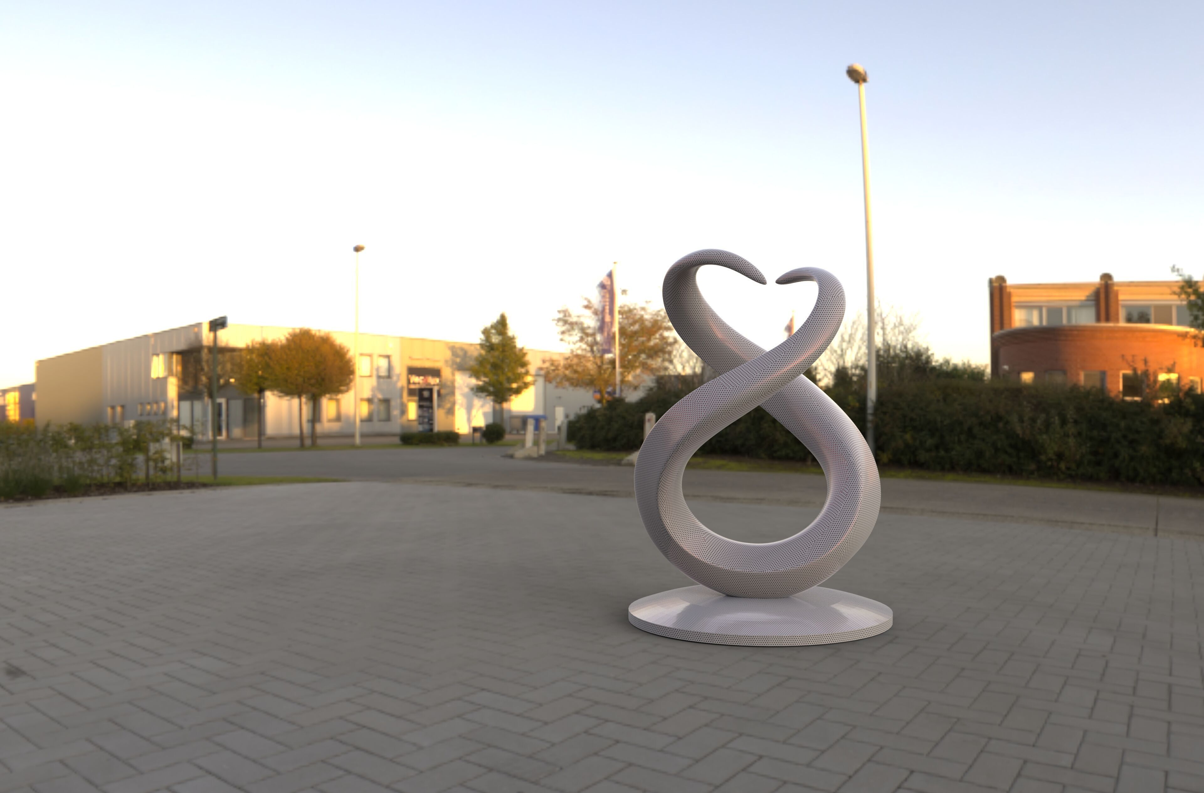 heart sculpture 3D model_1