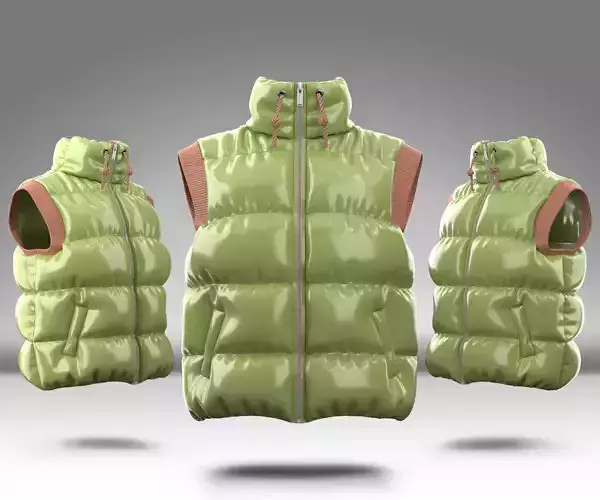 Puffer Jacket 02  3D model