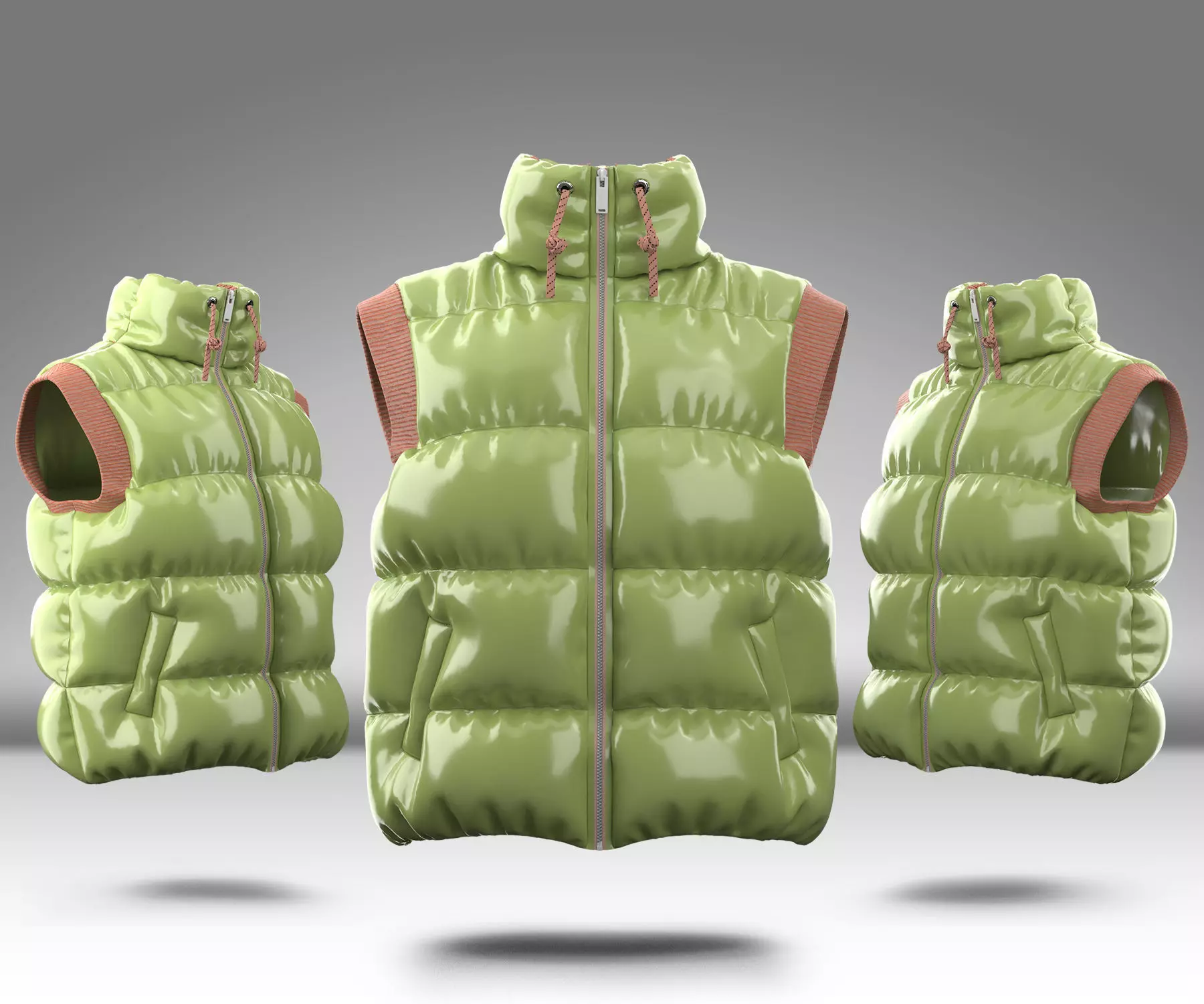 Puffer Jacket 02  3D model_0