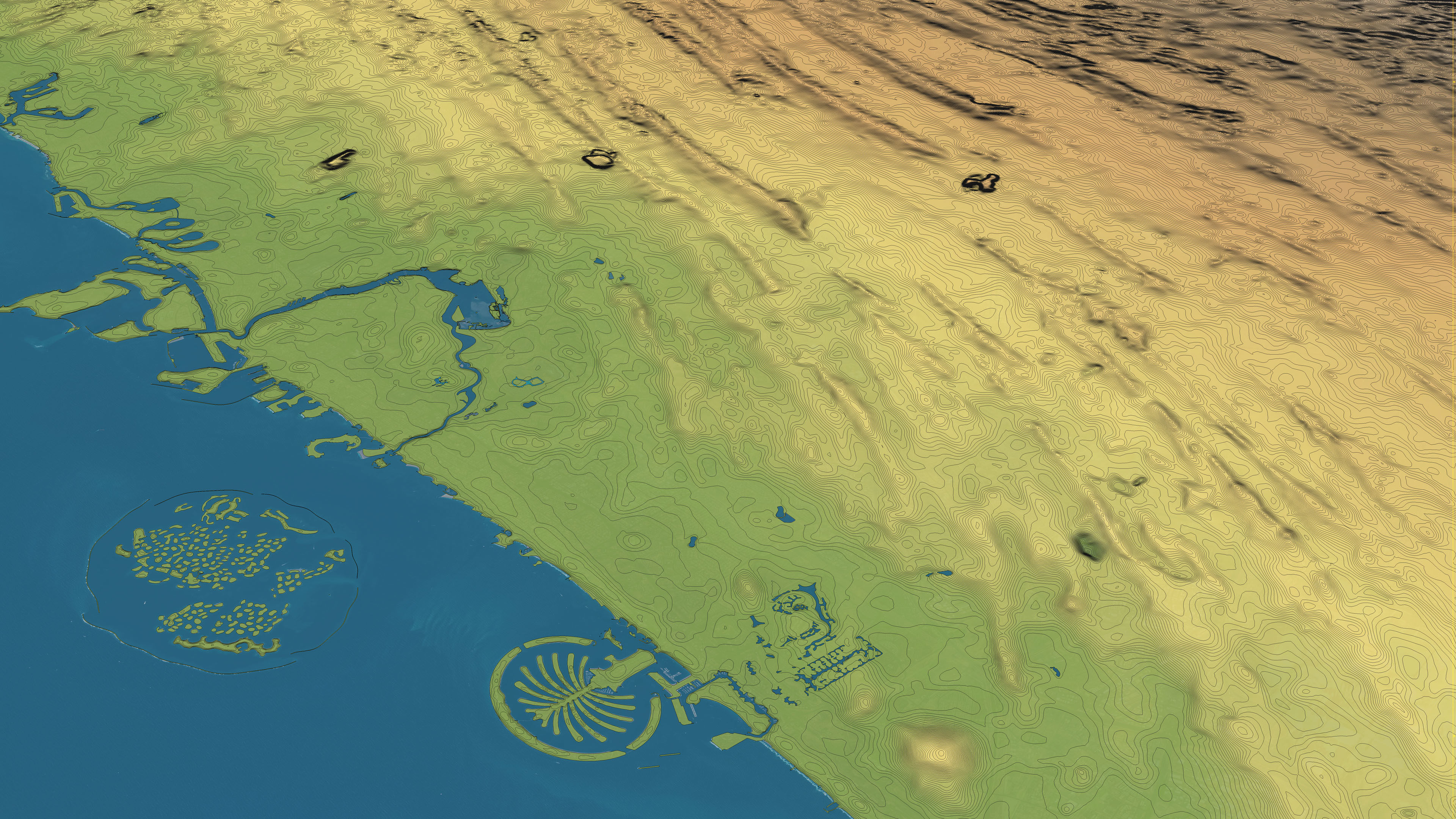 Dubai - Topography Terrain 3D City 3D Model Collection_21