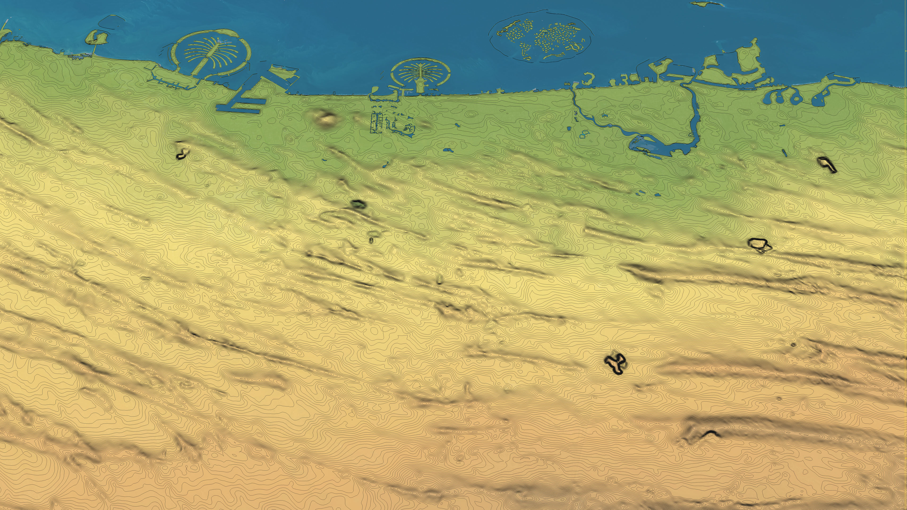 Dubai - Topography Terrain 3D City 3D Model Collection_9