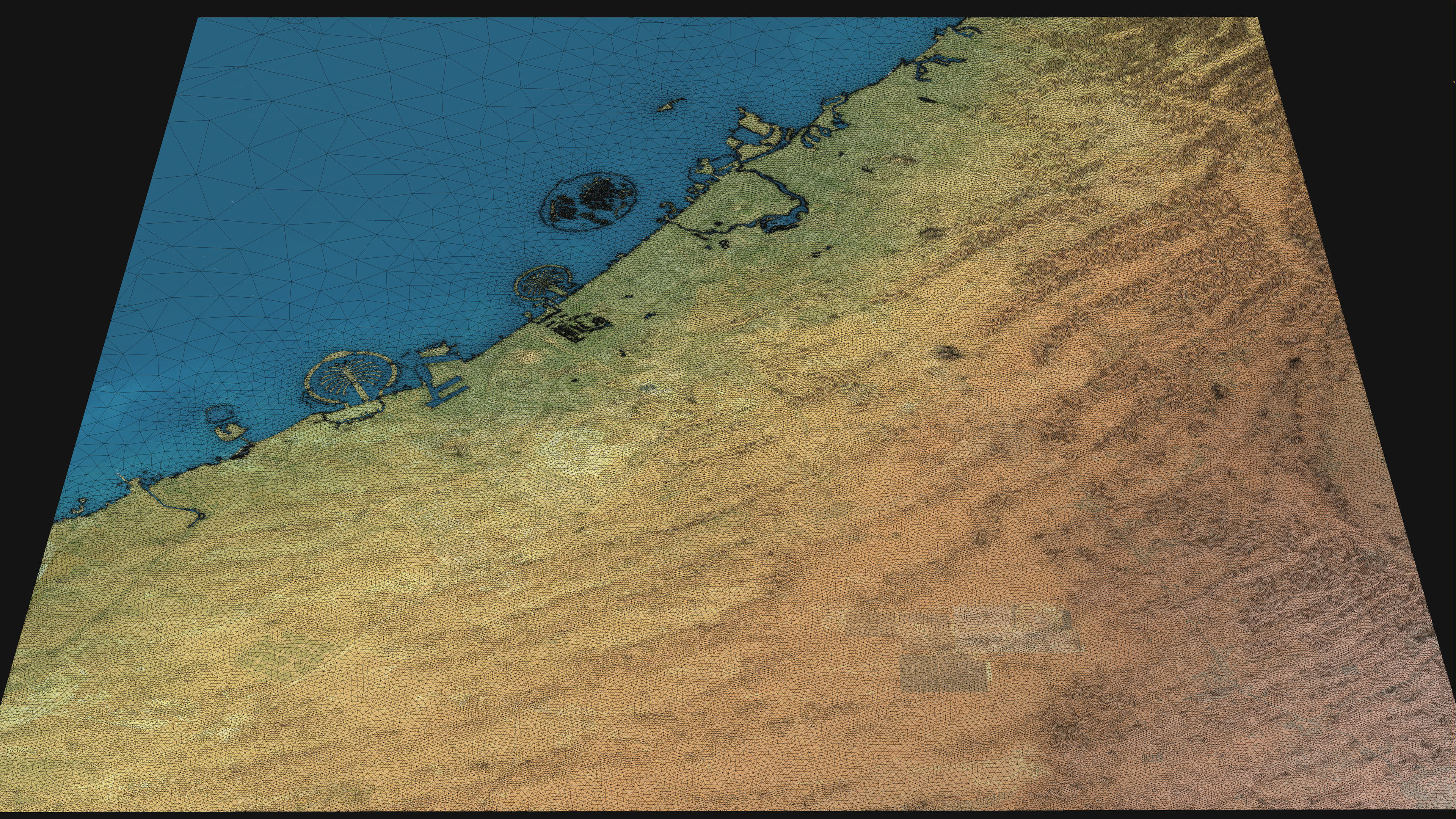 Dubai - Topography Terrain 3D City 3D Model Collection_32