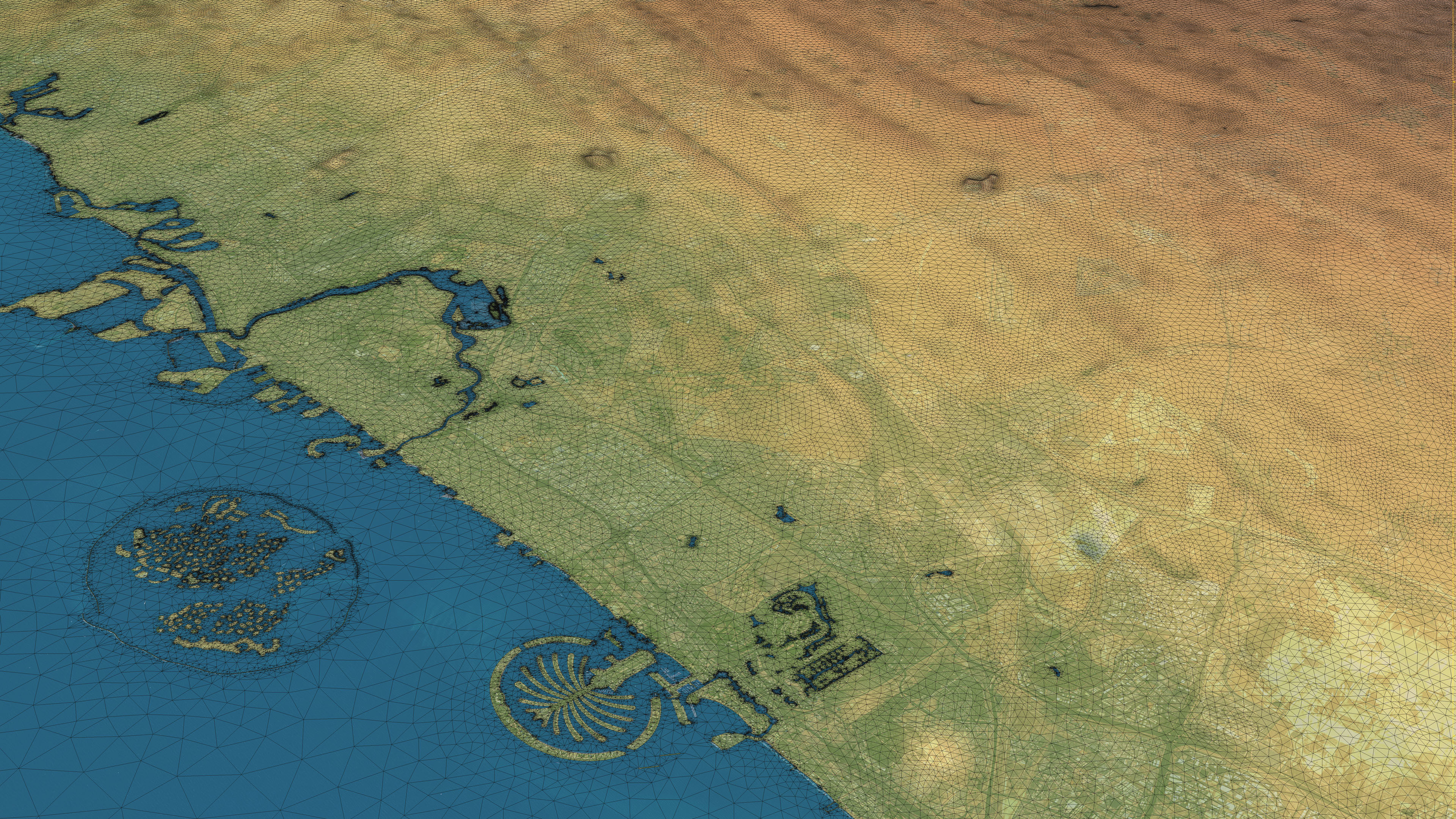 Dubai - Topography Terrain 3D City 3D Model Collection_20