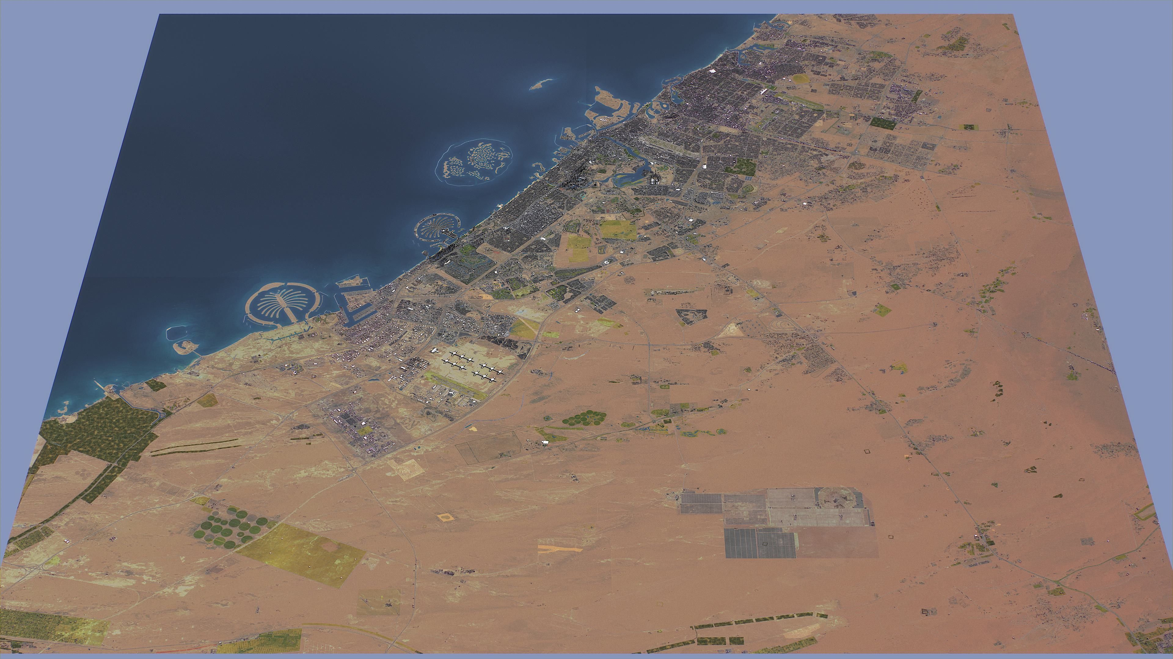 Dubai - Topography Terrain 3D City 3D Model Collection_30