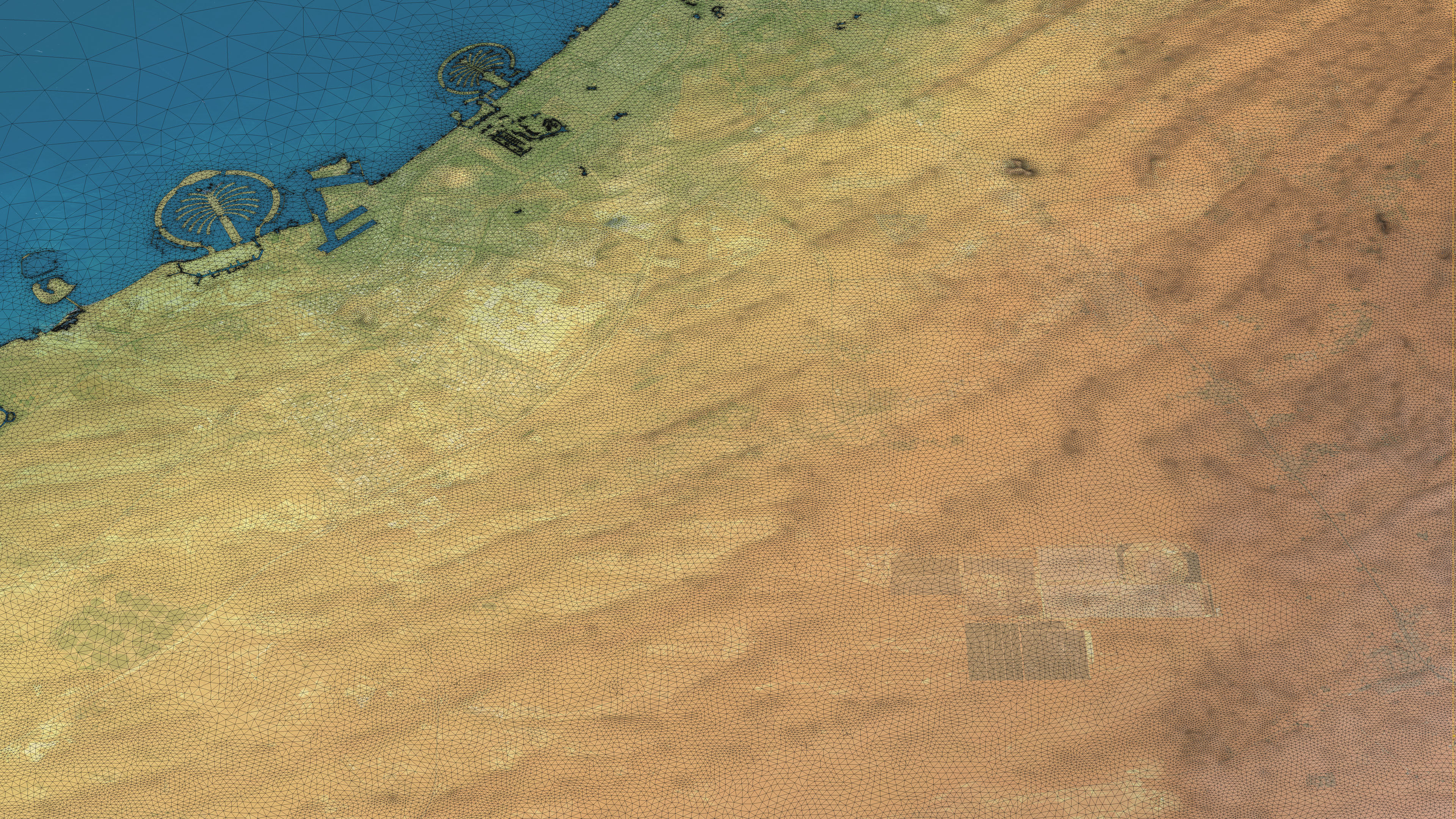 Dubai - Topography Terrain 3D City 3D Model Collection_28