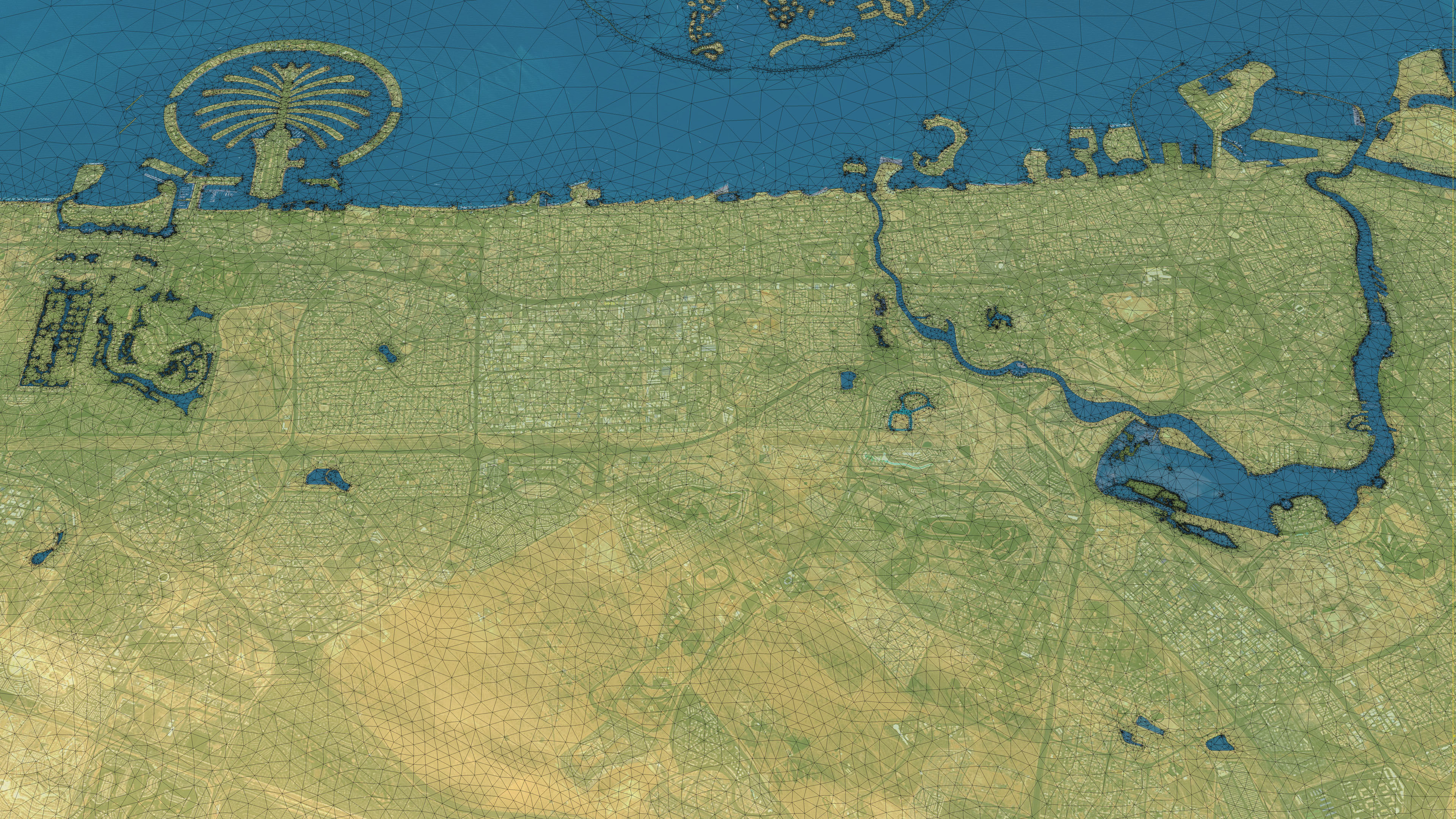 Dubai - Topography Terrain 3D City 3D Model Collection_43