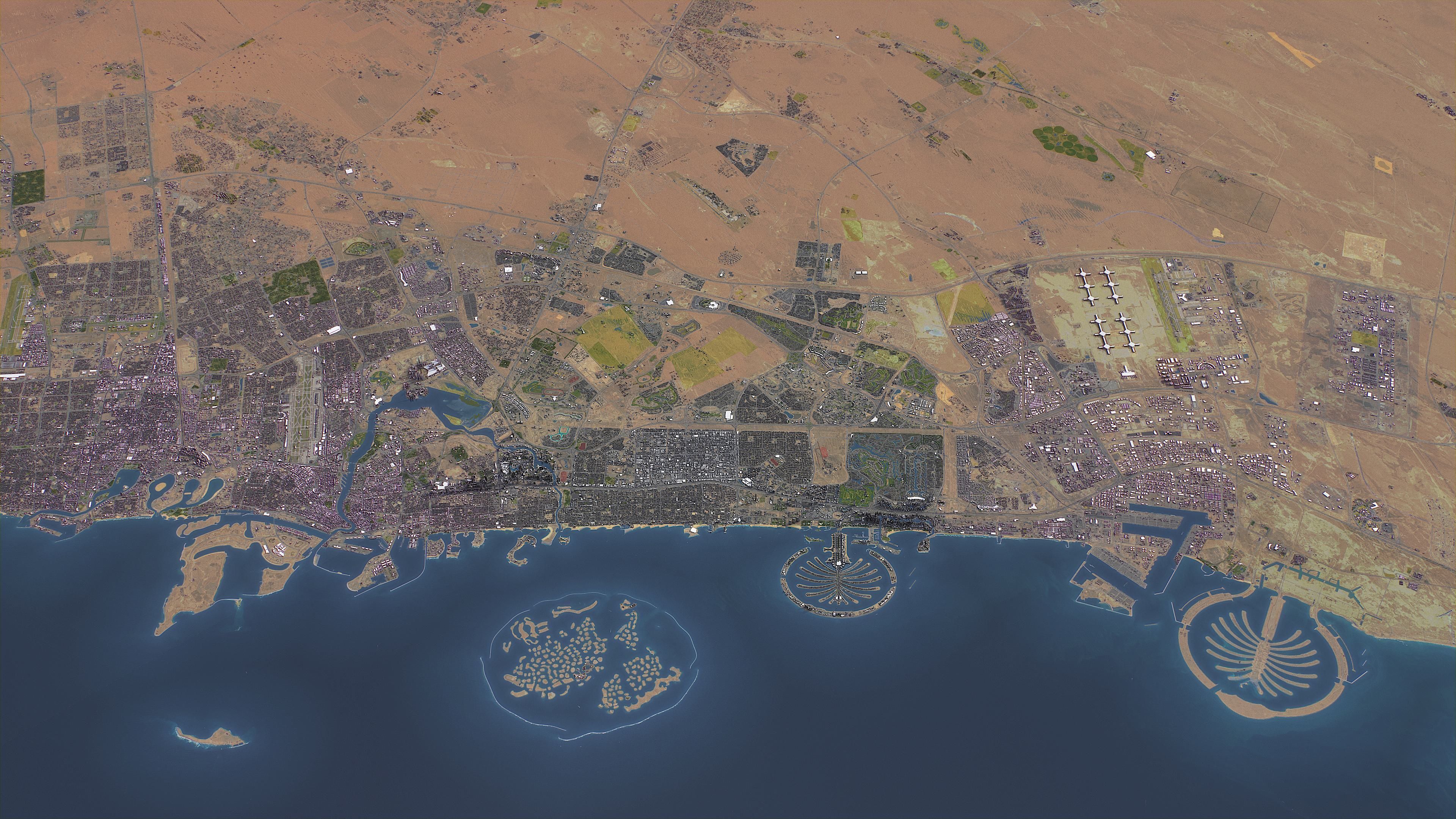 Dubai - Topography Terrain 3D City 3D Model Collection_2