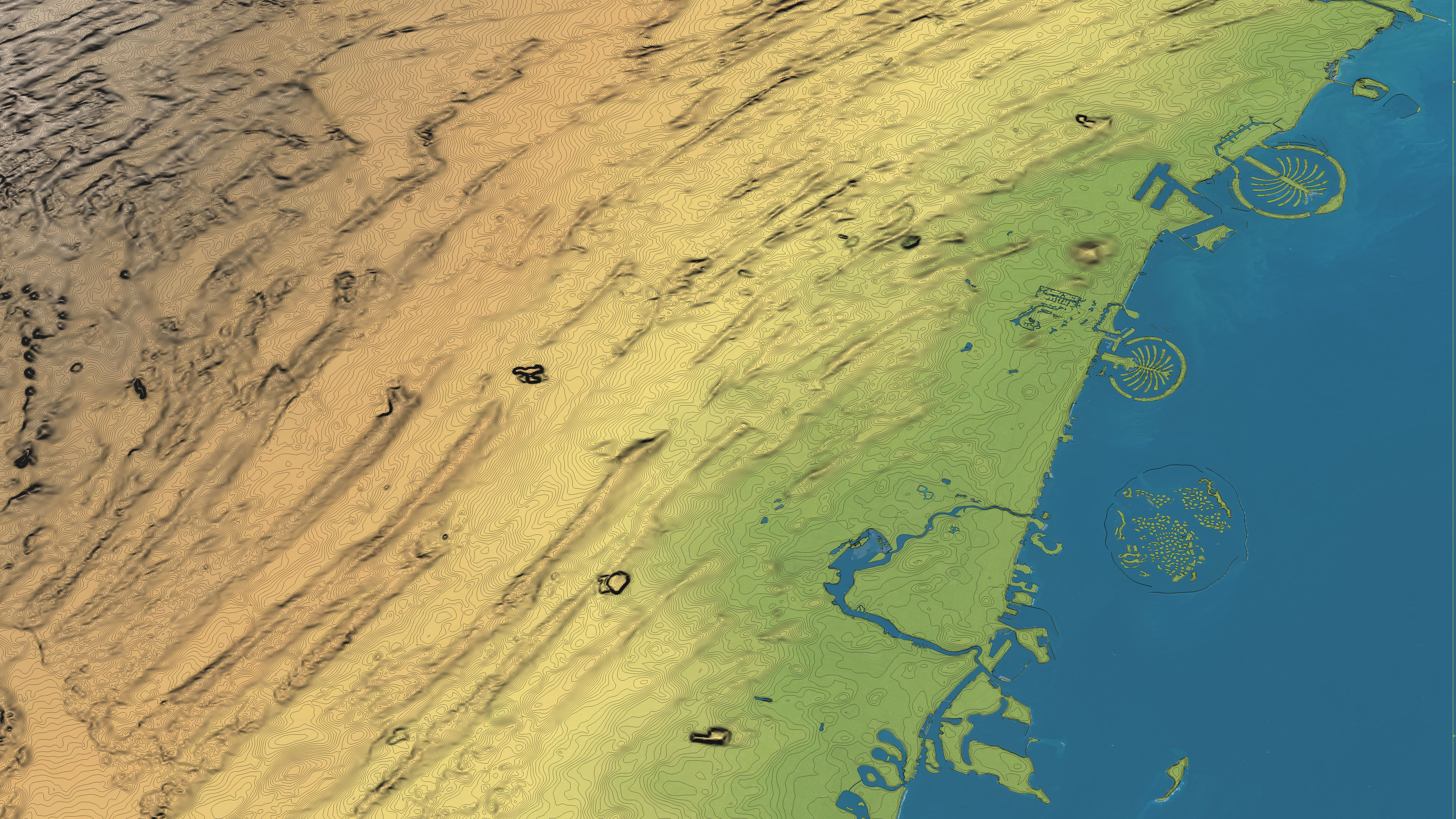 Dubai - Topography Terrain 3D City 3D Model Collection_13