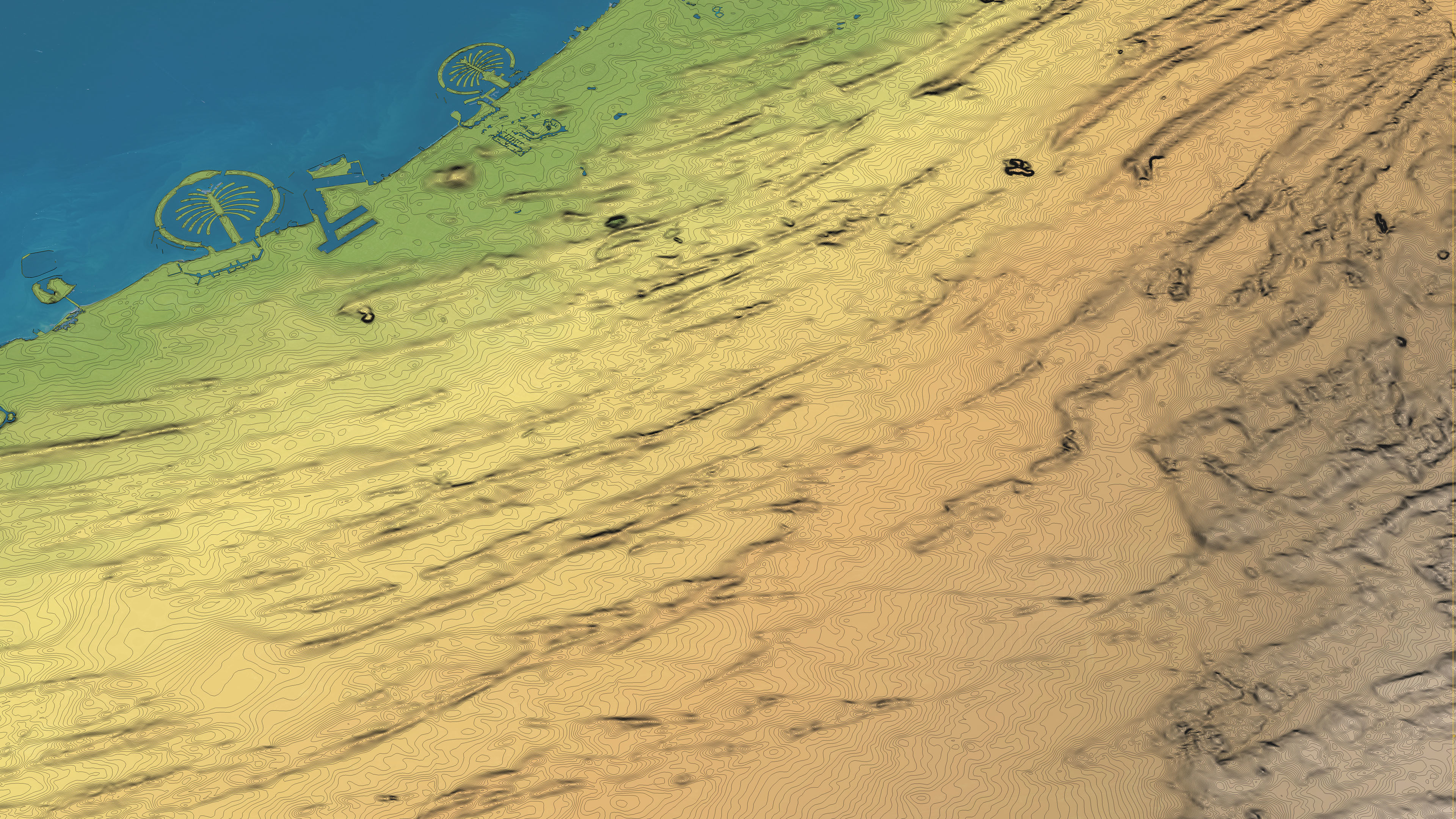 Dubai - Topography Terrain 3D City 3D Model Collection_29
