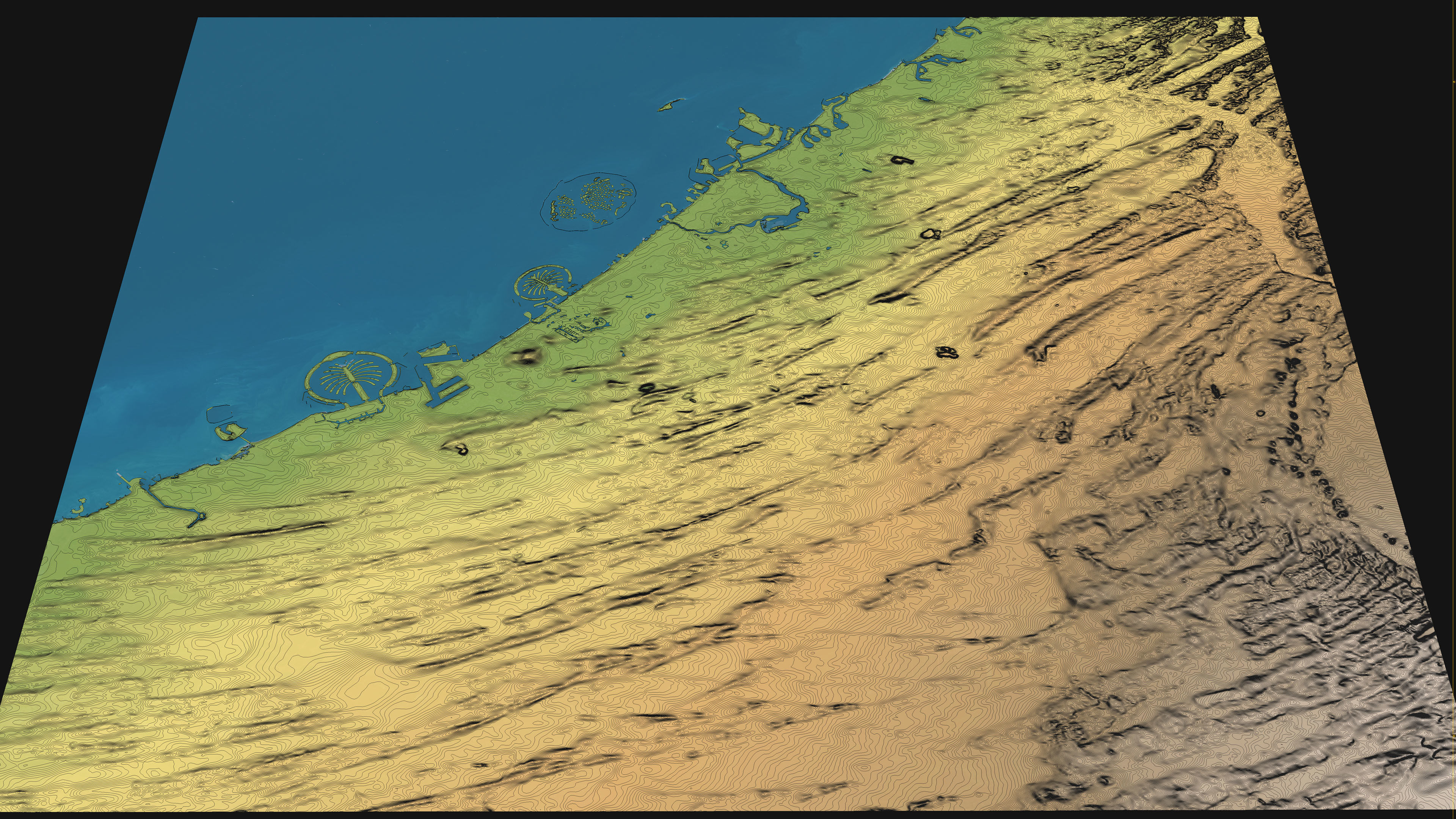 Dubai - Topography Terrain 3D City 3D Model Collection_33