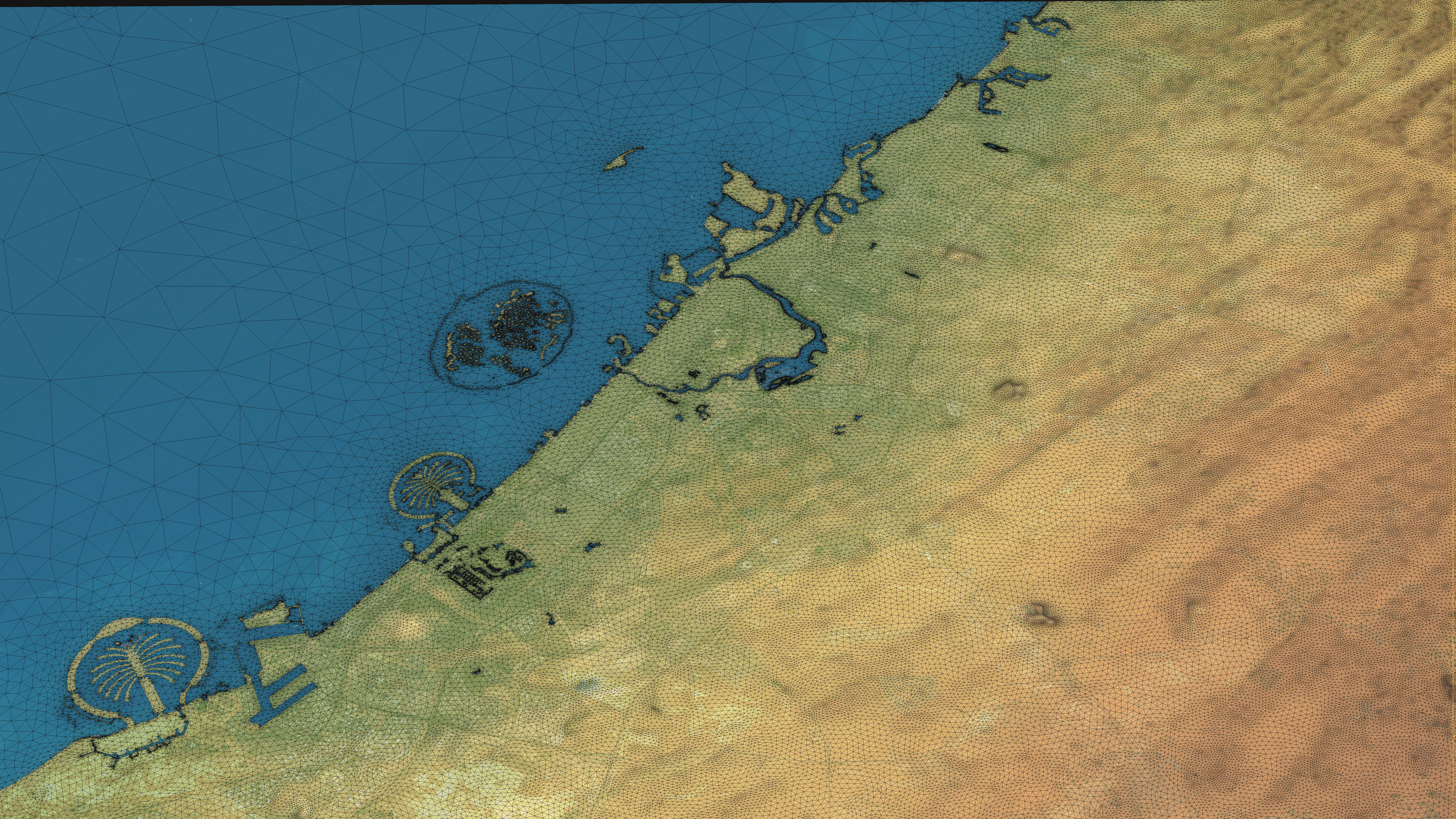 Dubai - Topography Terrain 3D City 3D Model Collection_24