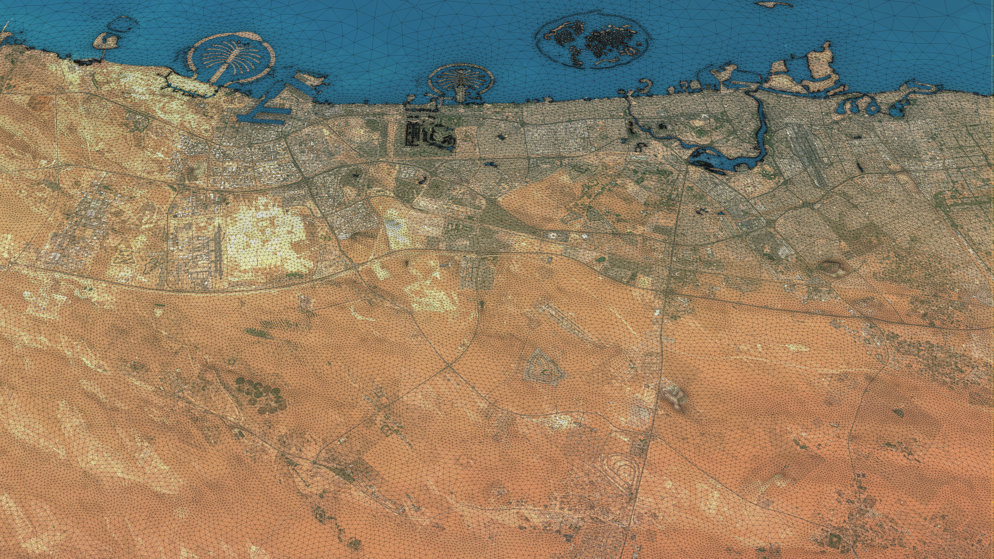 Dubai - Topography Terrain 3D City 3D Model Collection_7