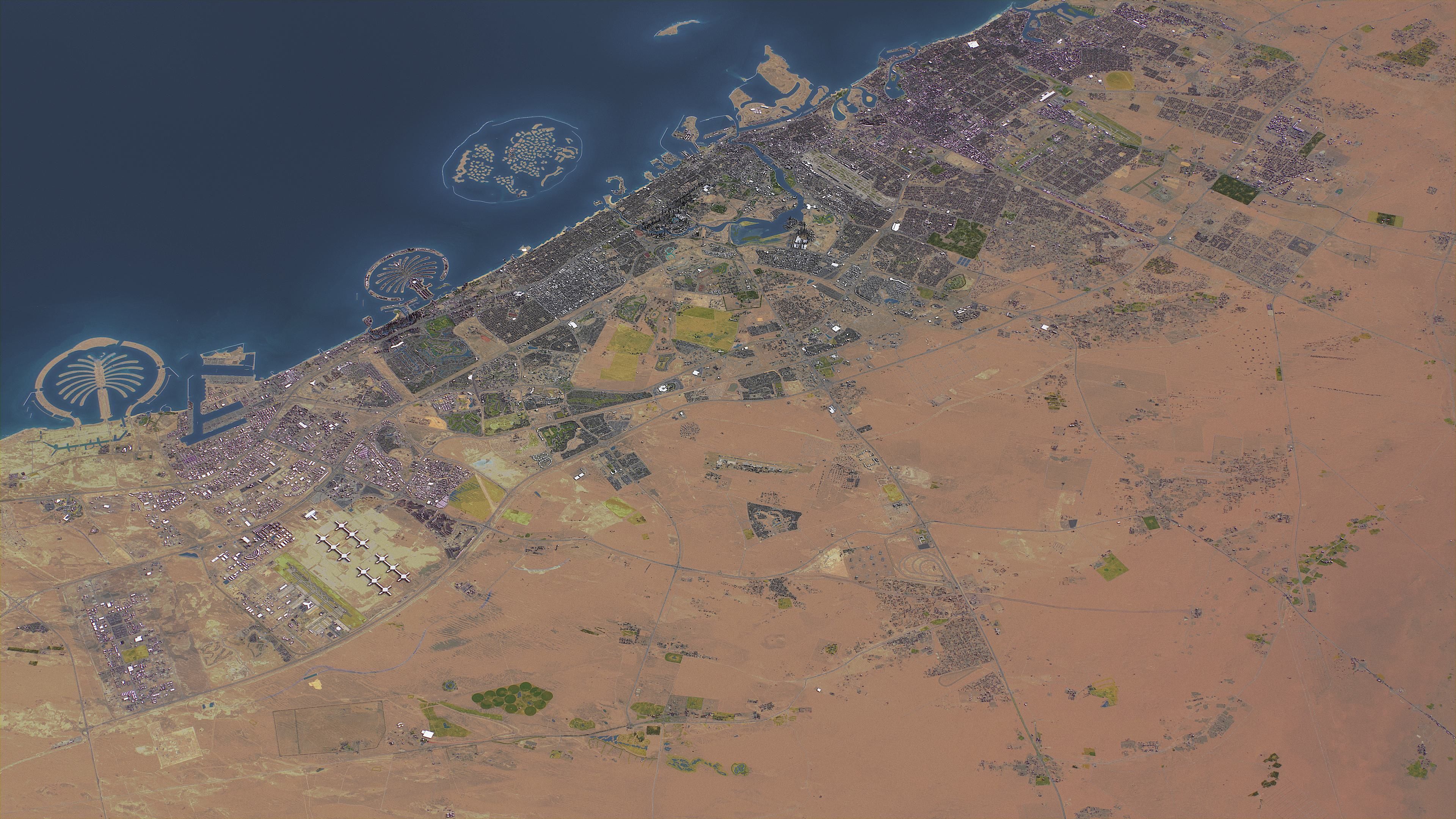 Dubai - Topography Terrain 3D City 3D Model Collection_14