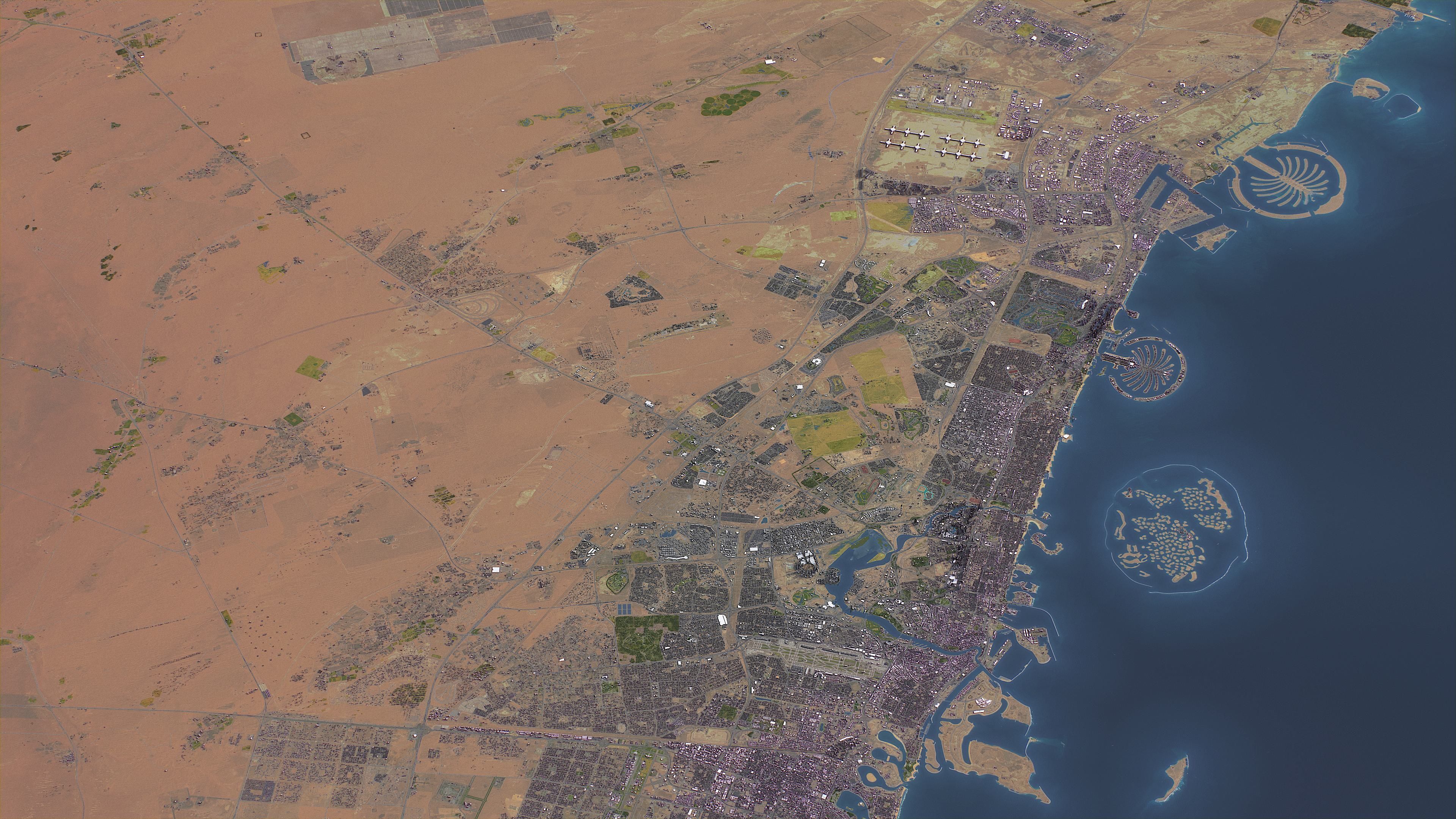 Dubai - Topography Terrain 3D City 3D Model Collection_10