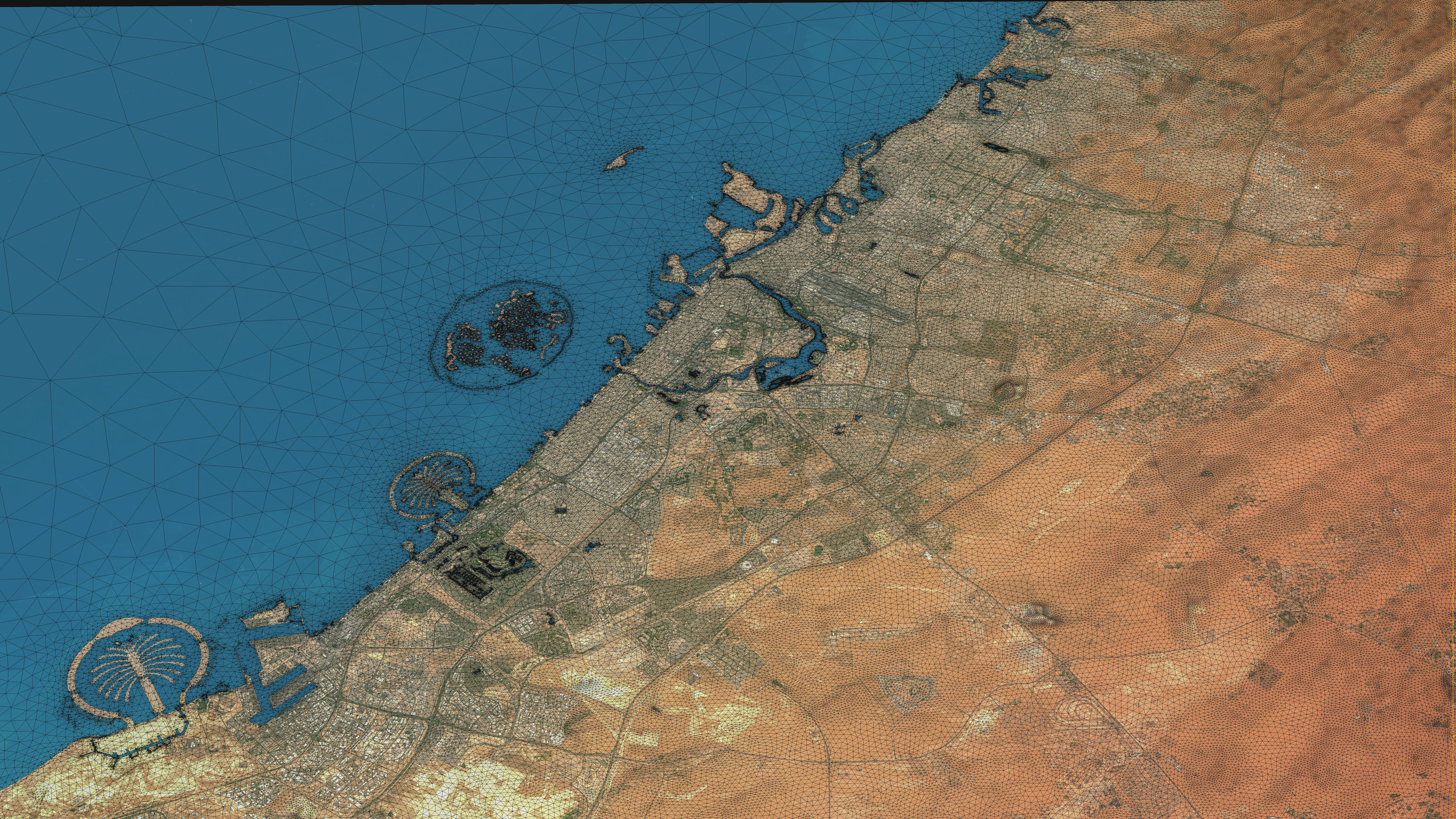 Dubai - Topography Terrain 3D City 3D Model Collection_23