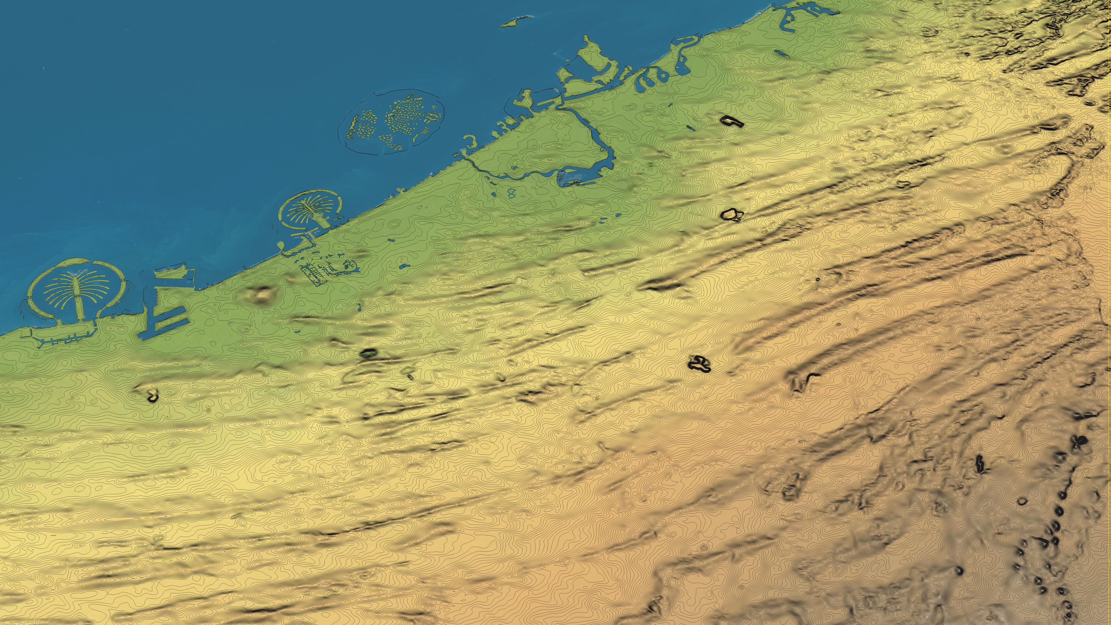 Dubai - Topography Terrain 3D City 3D Model Collection_17