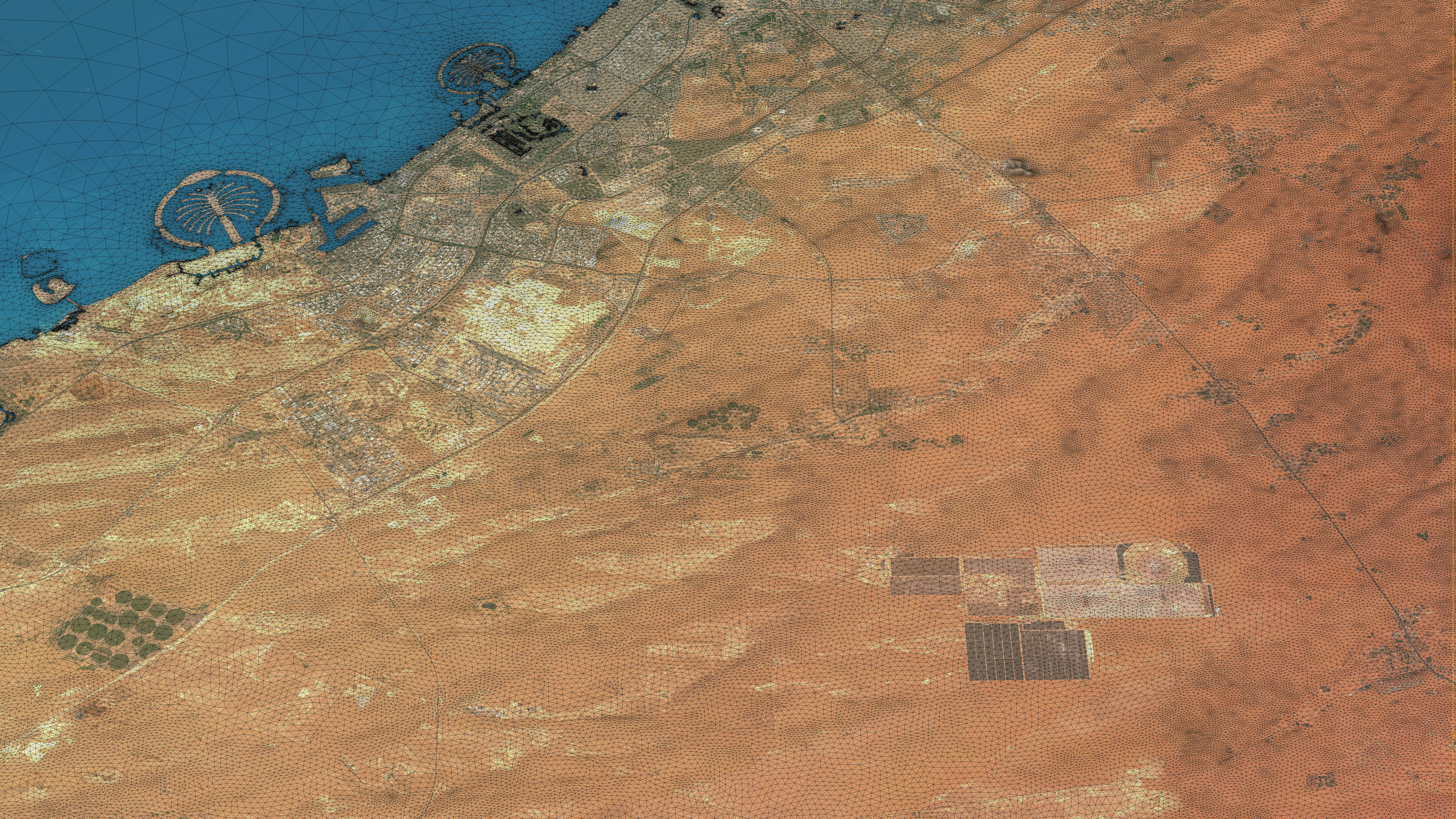 Dubai - Topography Terrain 3D City 3D Model Collection_27