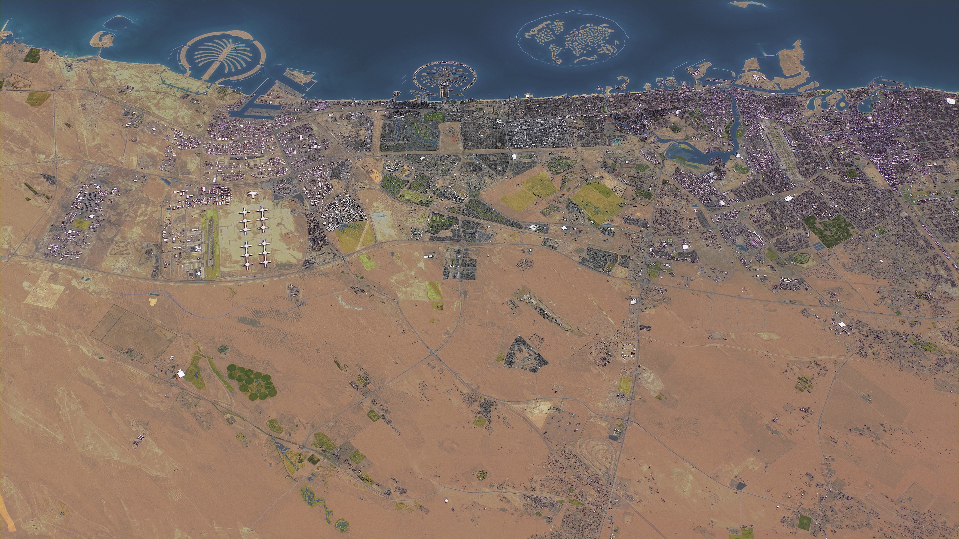 Dubai - Topography Terrain 3D City 3D Model Collection_6