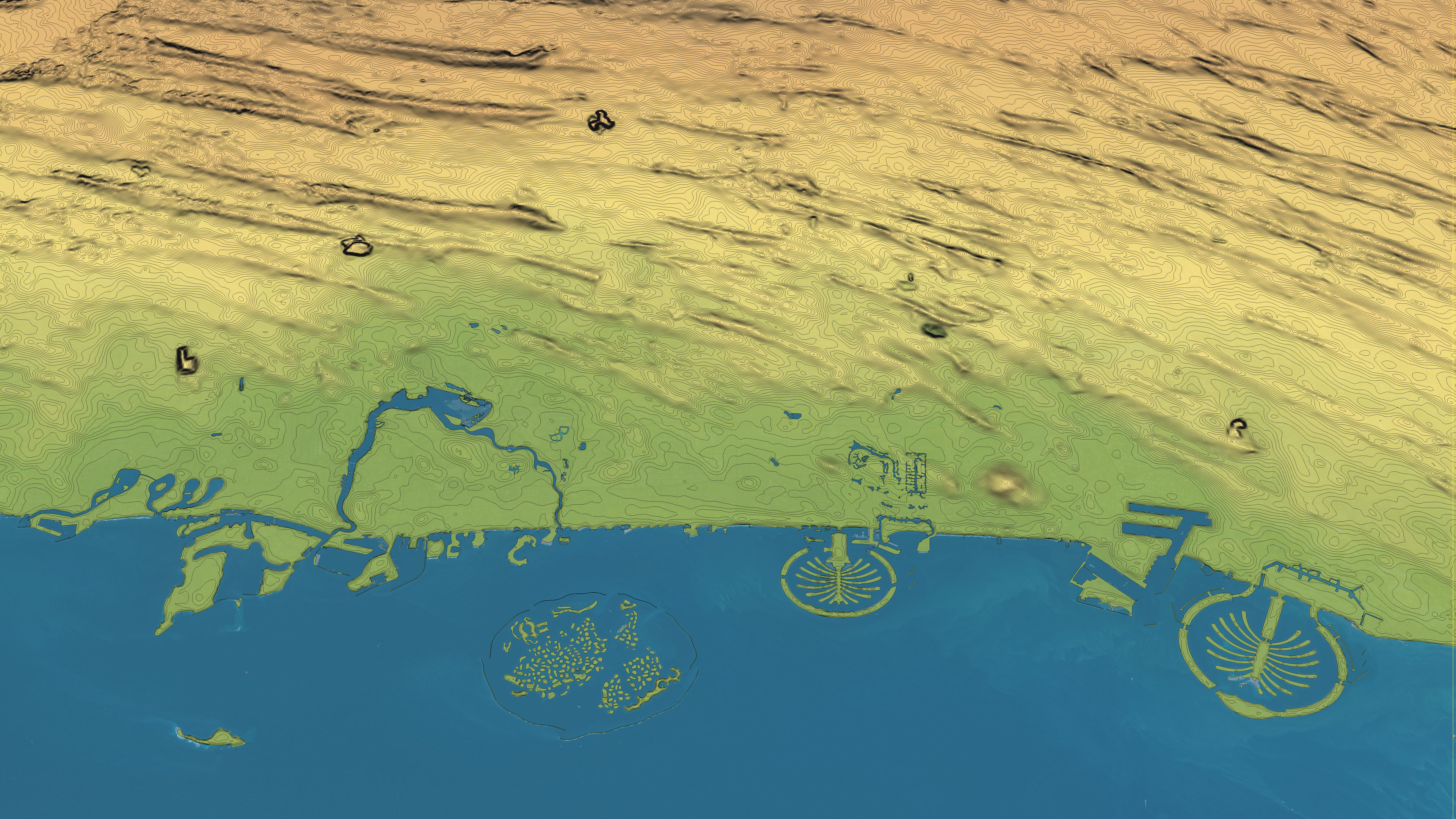 Dubai - Topography Terrain 3D City 3D Model Collection_5