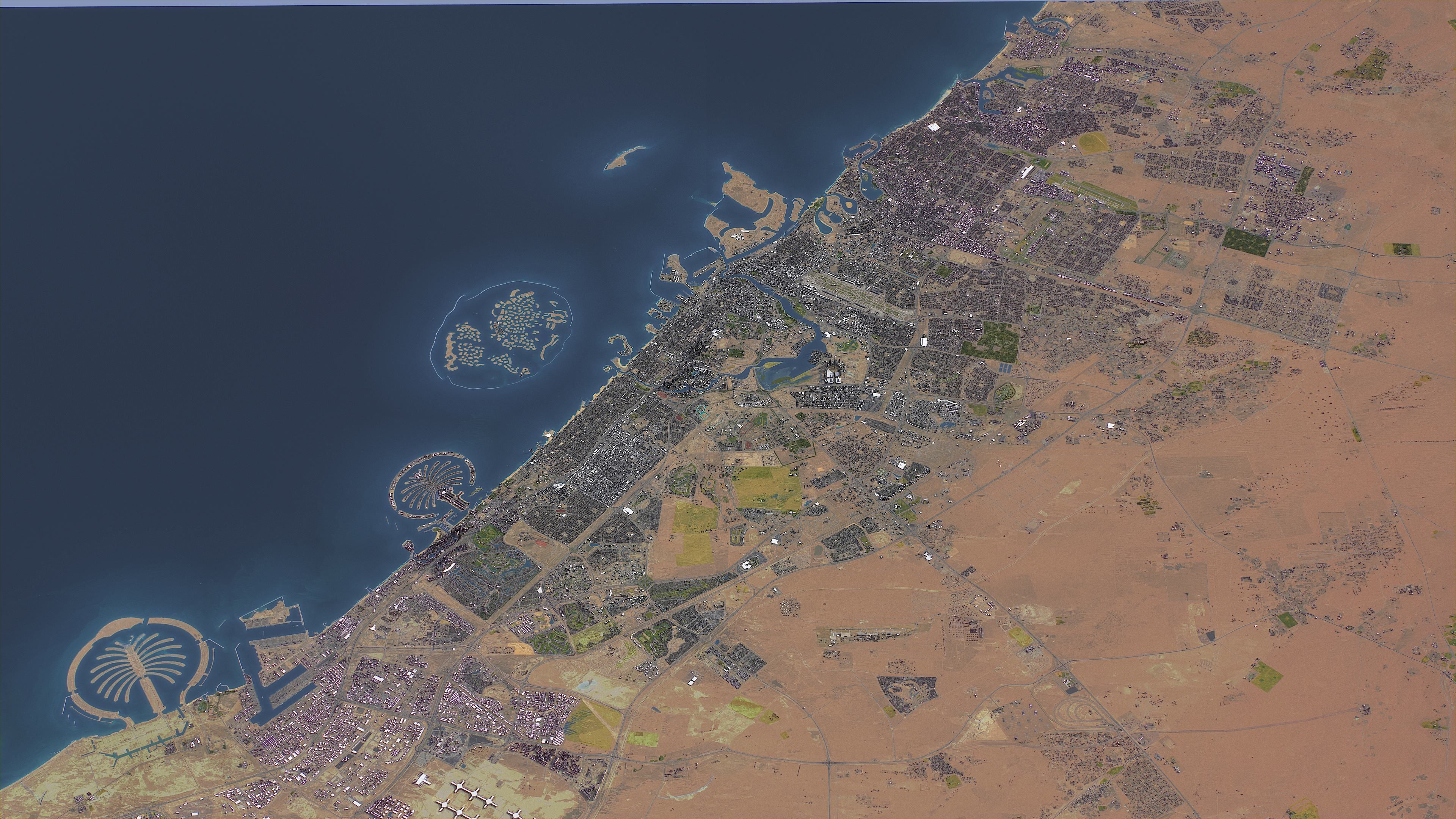 Dubai - Topography Terrain 3D City 3D Model Collection_22