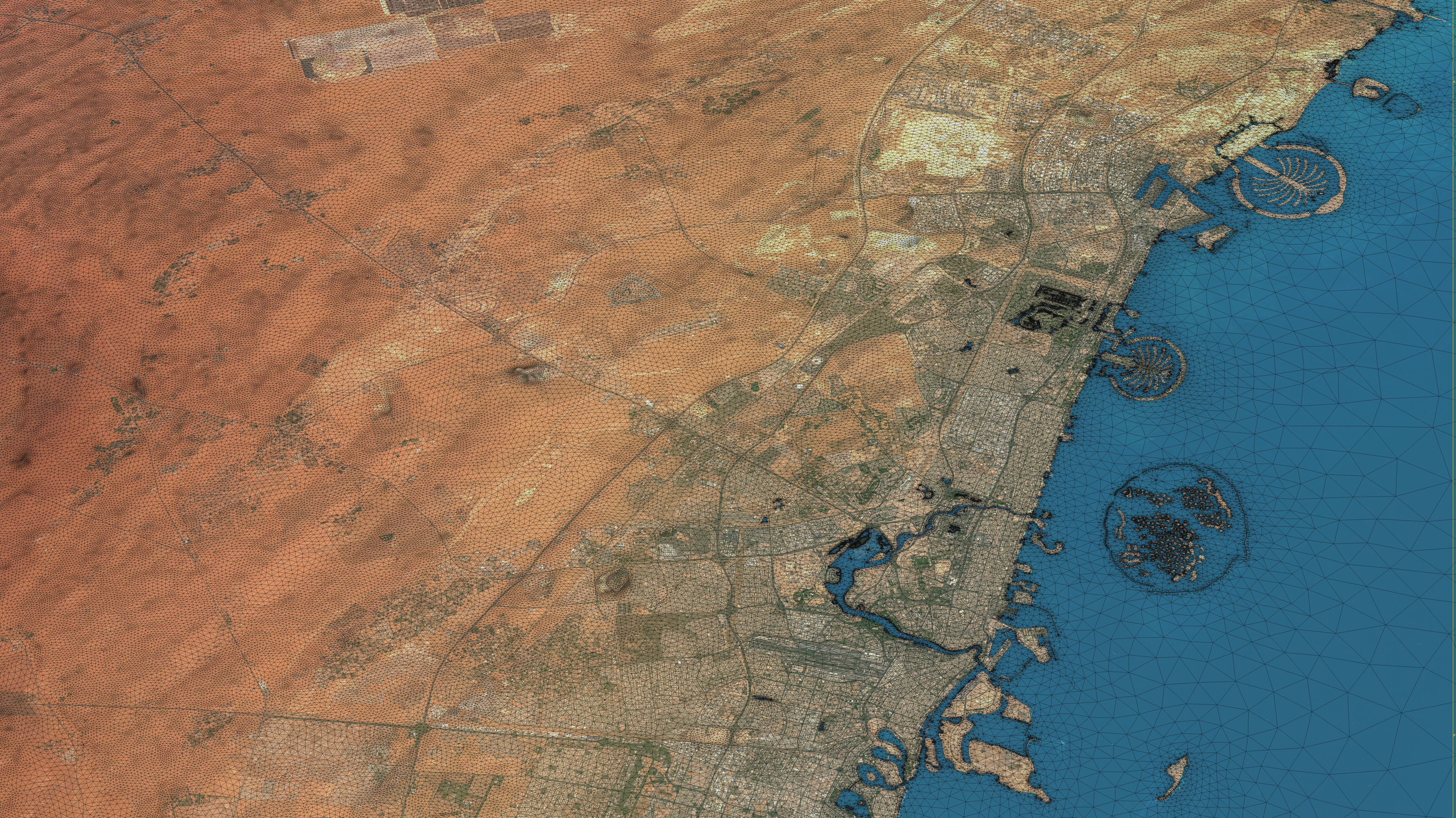 Dubai - Topography Terrain 3D City 3D Model Collection_11