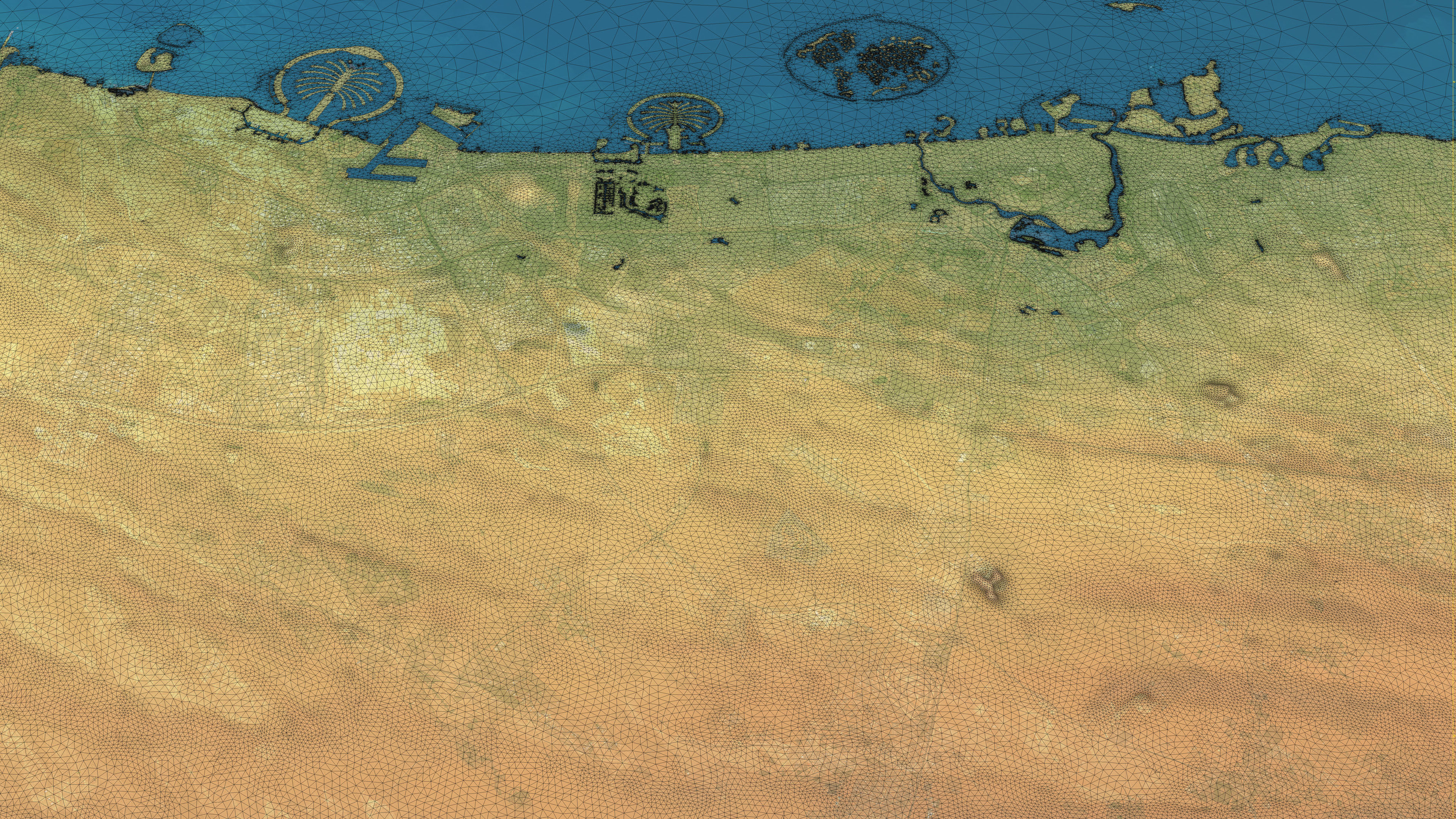 Dubai - Topography Terrain 3D City 3D Model Collection_8