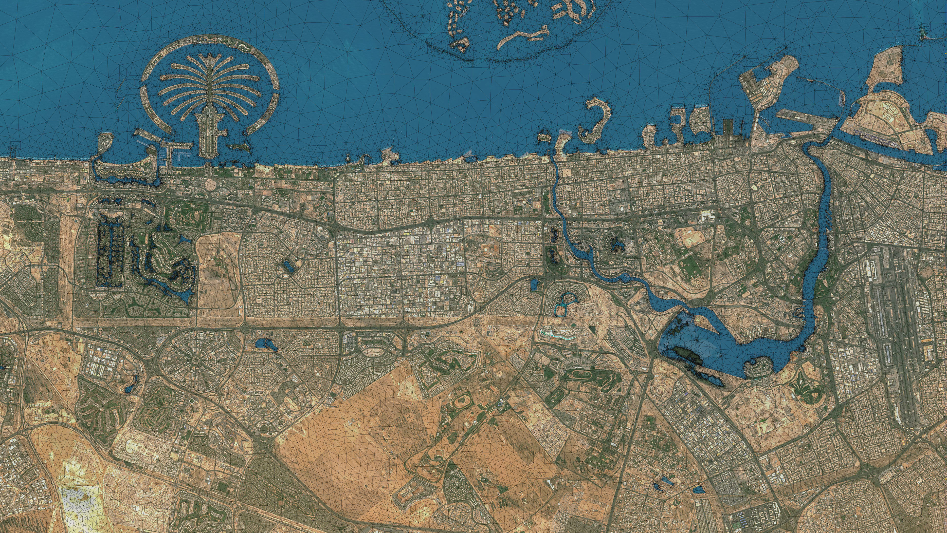 Dubai - Topography Terrain 3D City 3D Model Collection_35