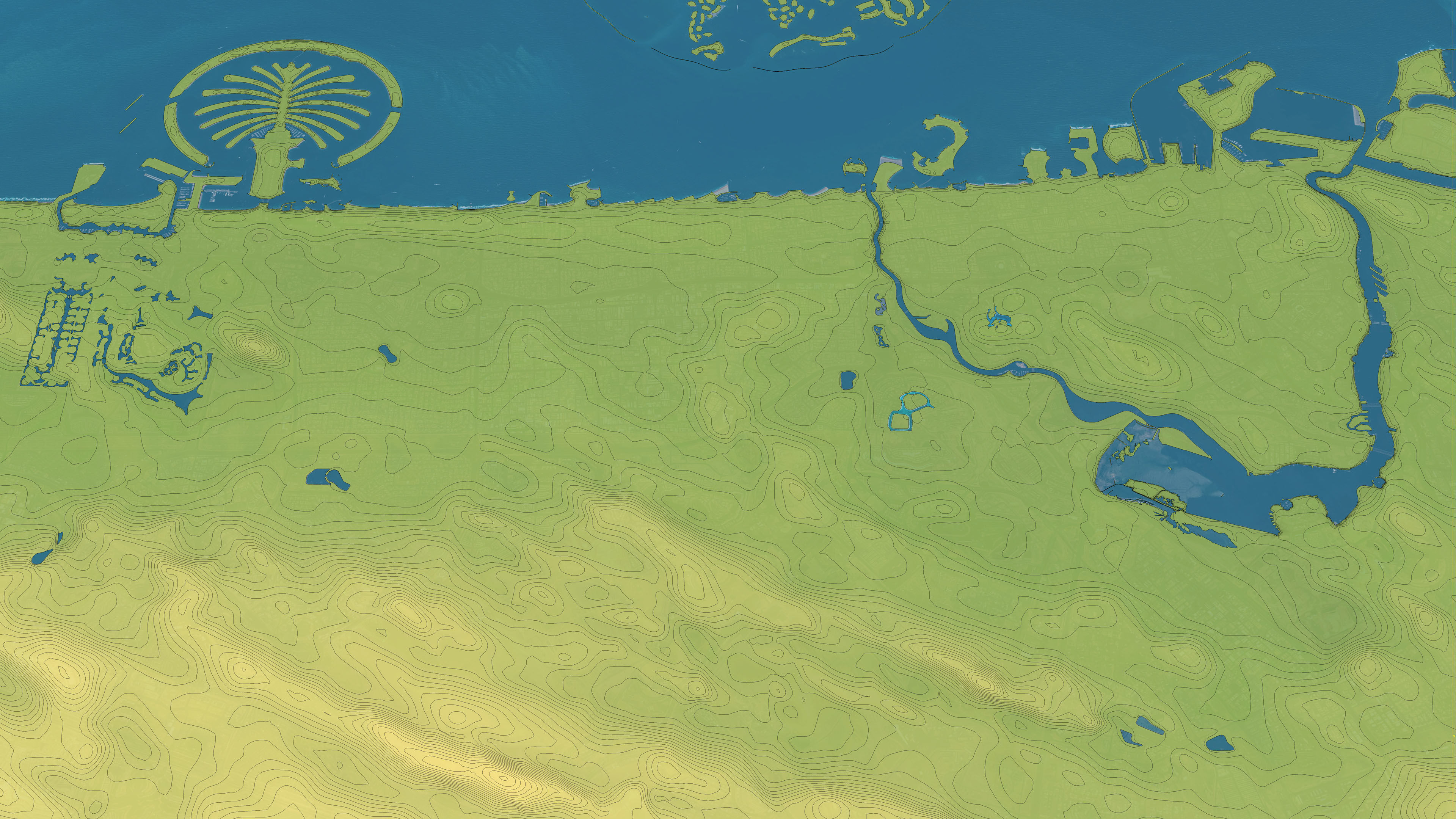 Dubai - Topography Terrain 3D City 3D Model Collection_44