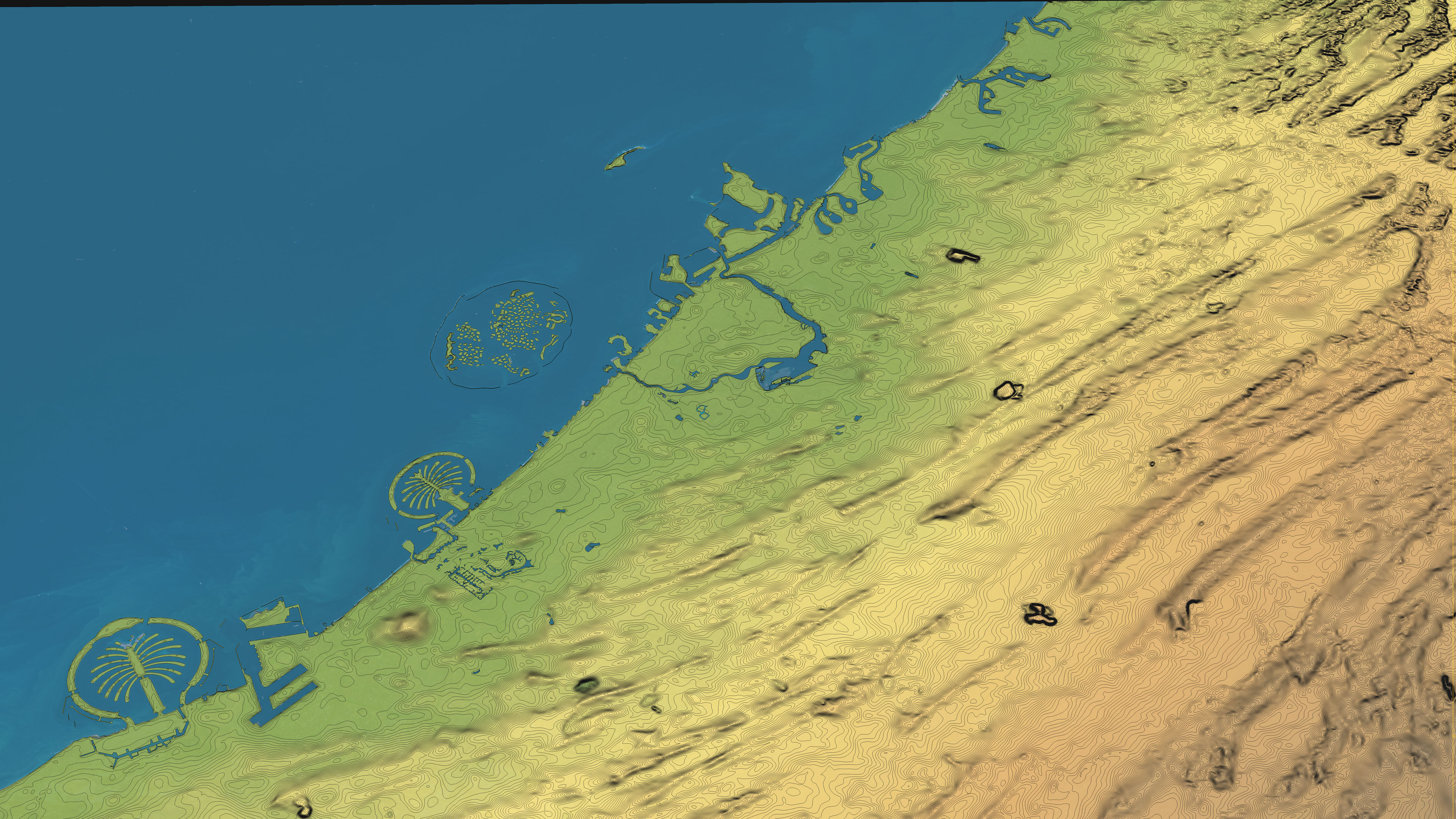 Dubai - Topography Terrain 3D City 3D Model Collection_25