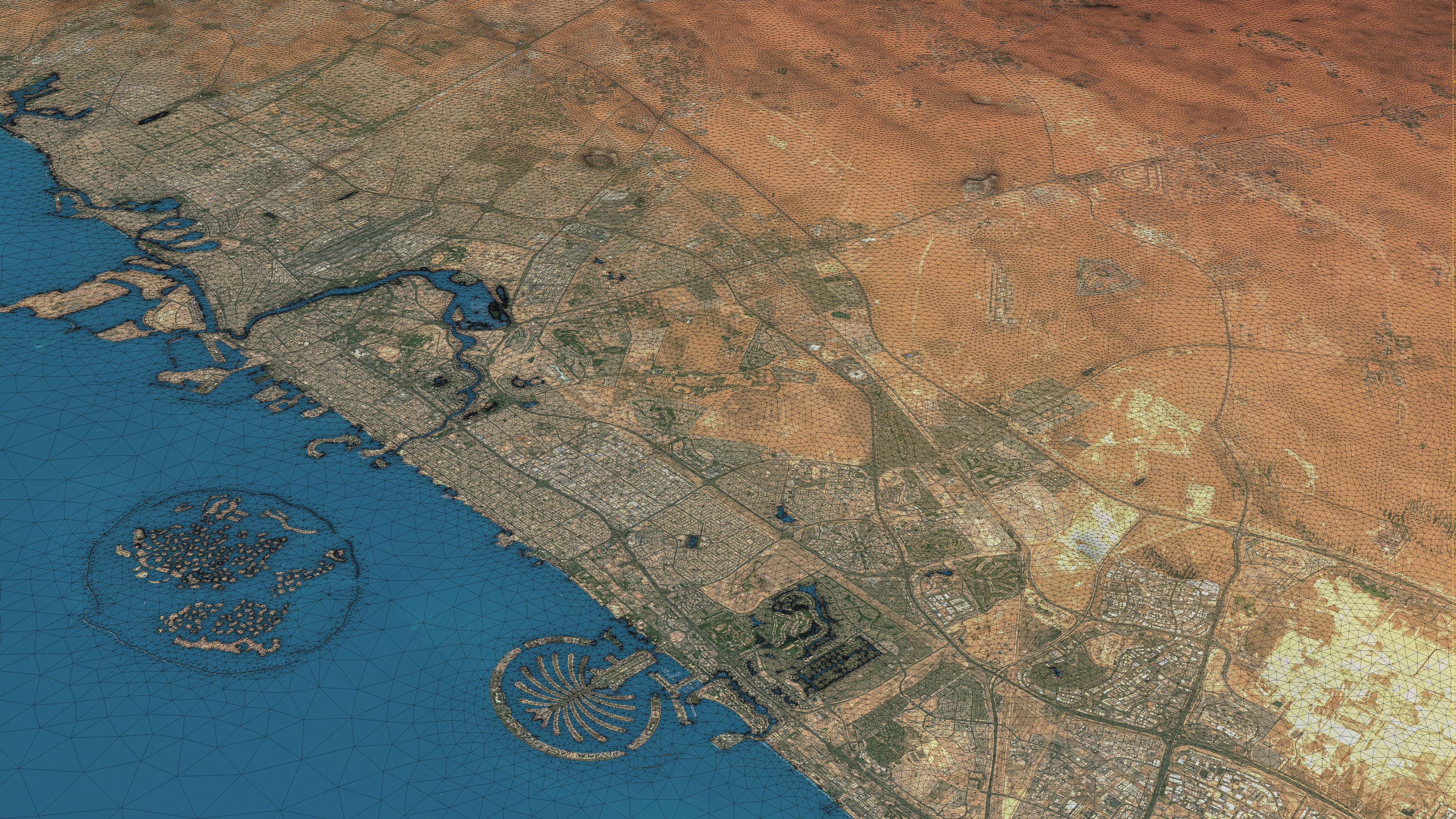 Dubai - Topography Terrain 3D City 3D Model Collection_19