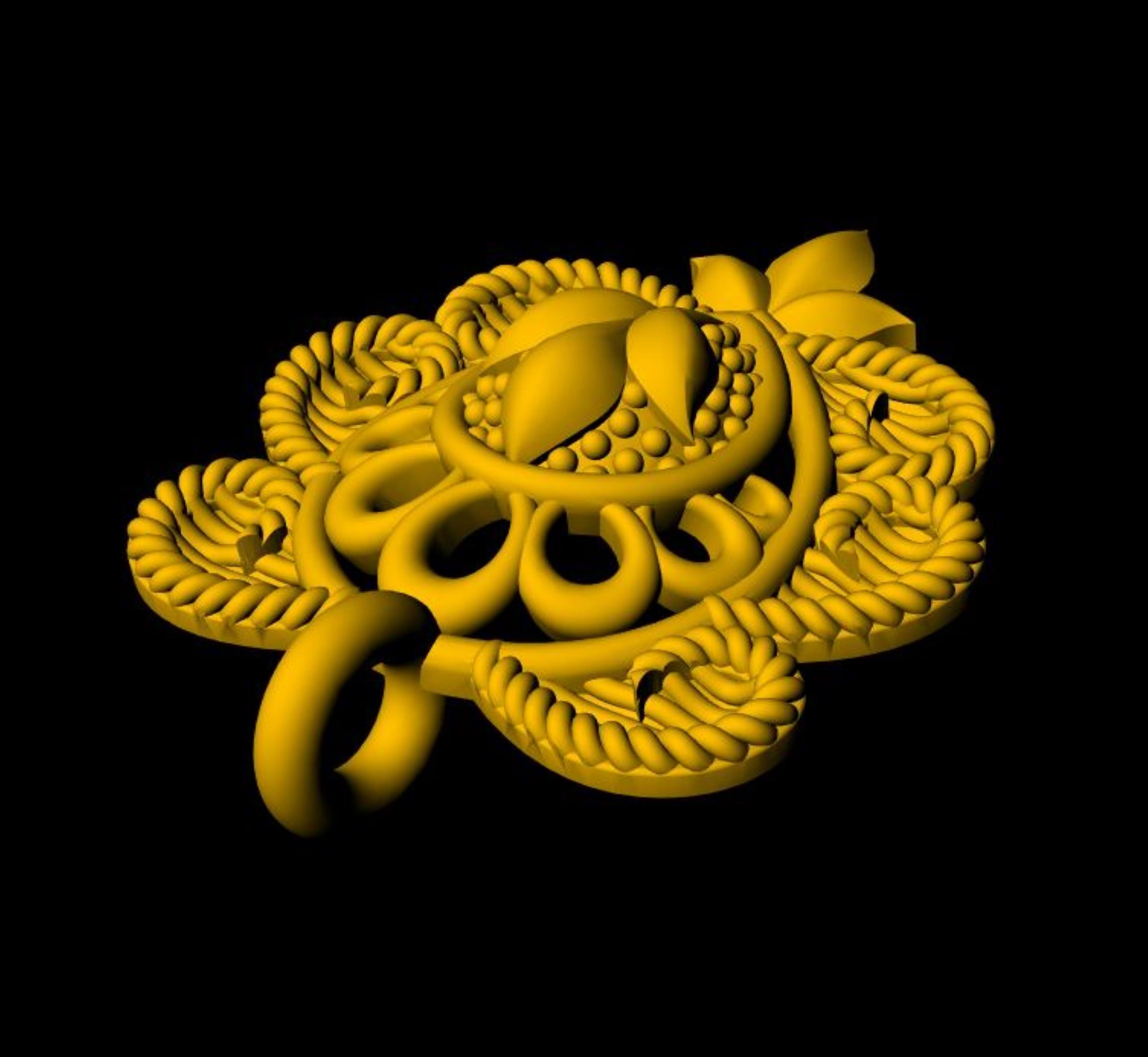 Designer Matt Pendant - 0101 3D print model_8