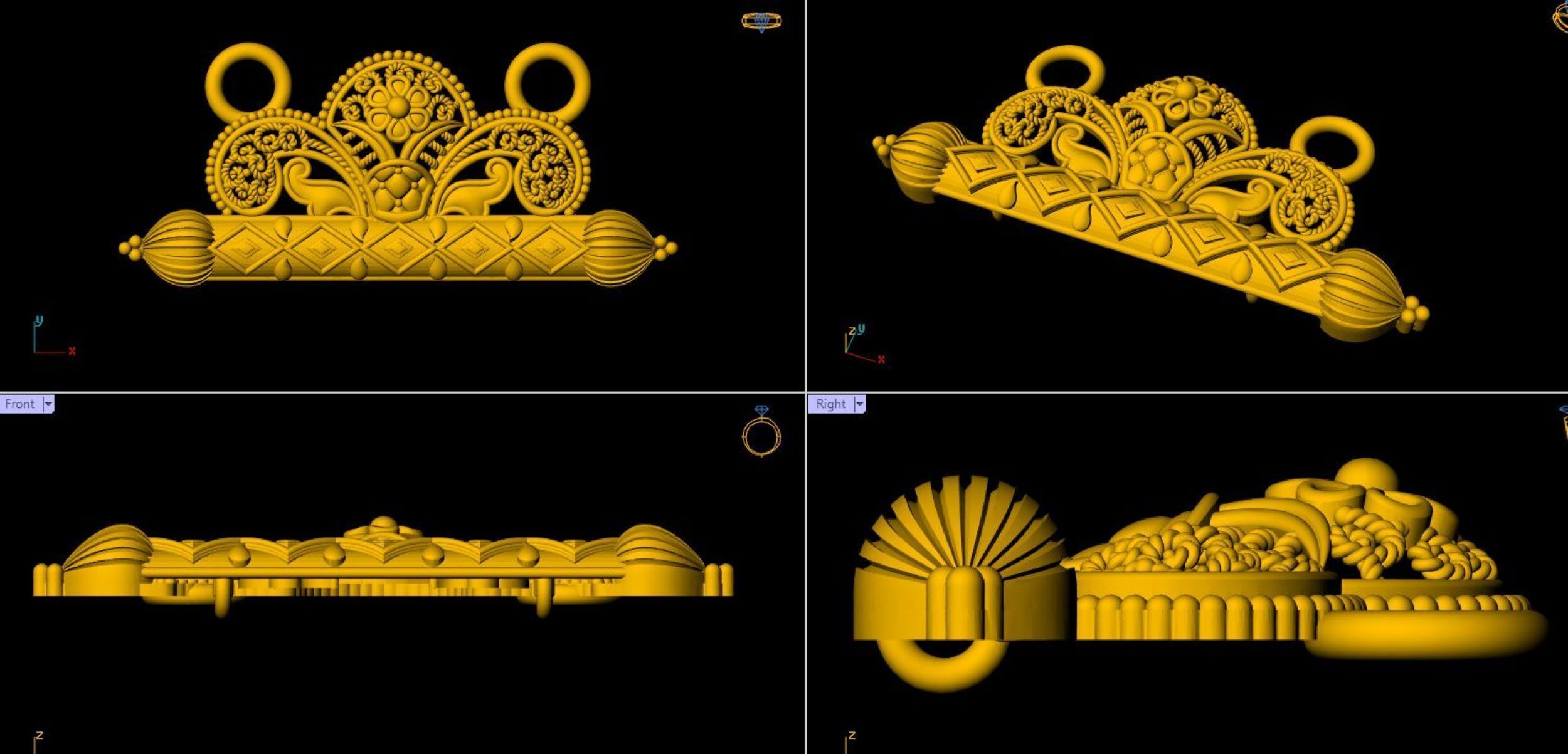 Designer Matt Pendant - 0101 3D print model_16